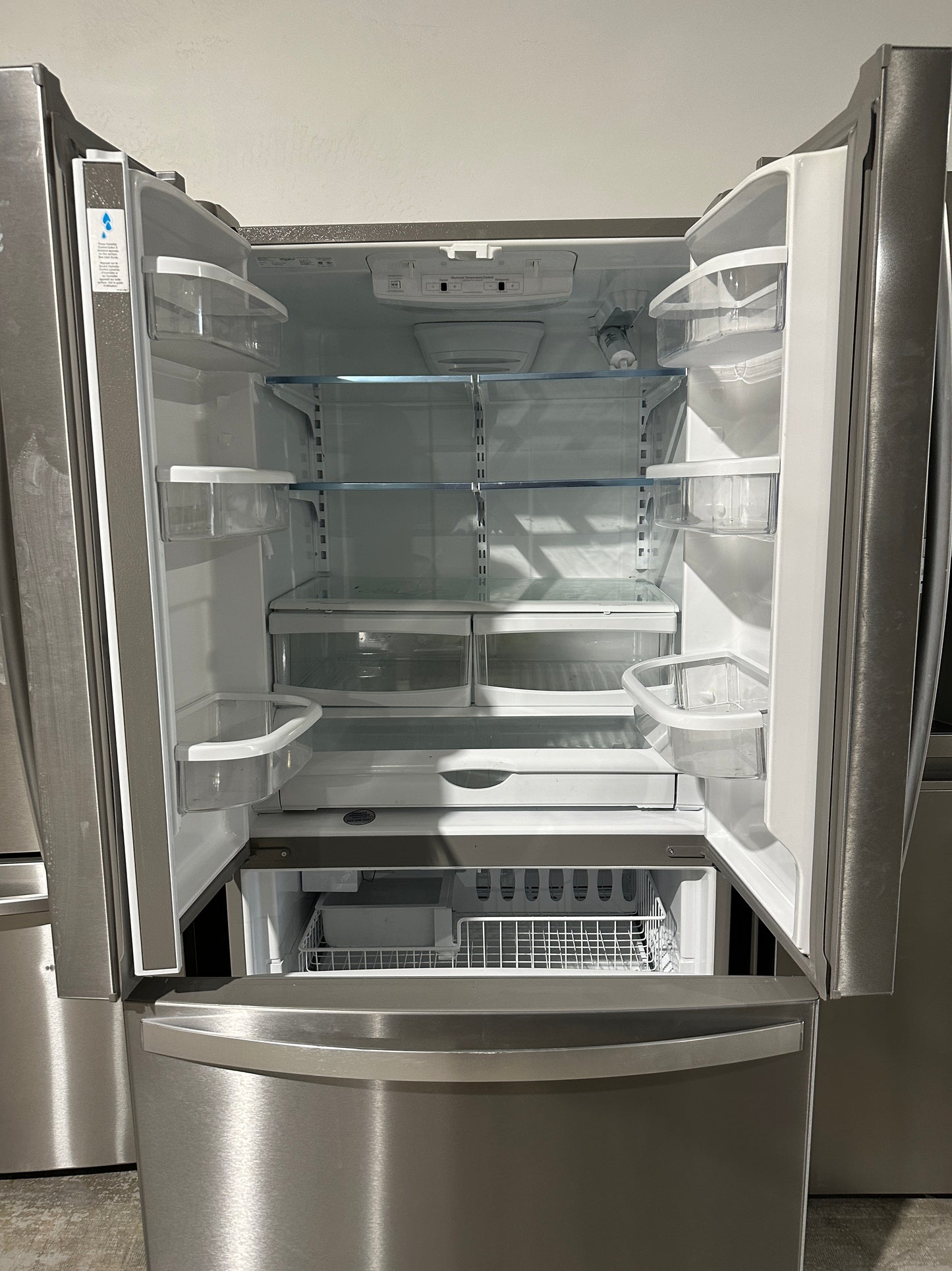 NEW WHIRLPOOL REFRIGERATOR with INTERNAL WATER DISPENSER Model:WRF535SWHZ REF12143S