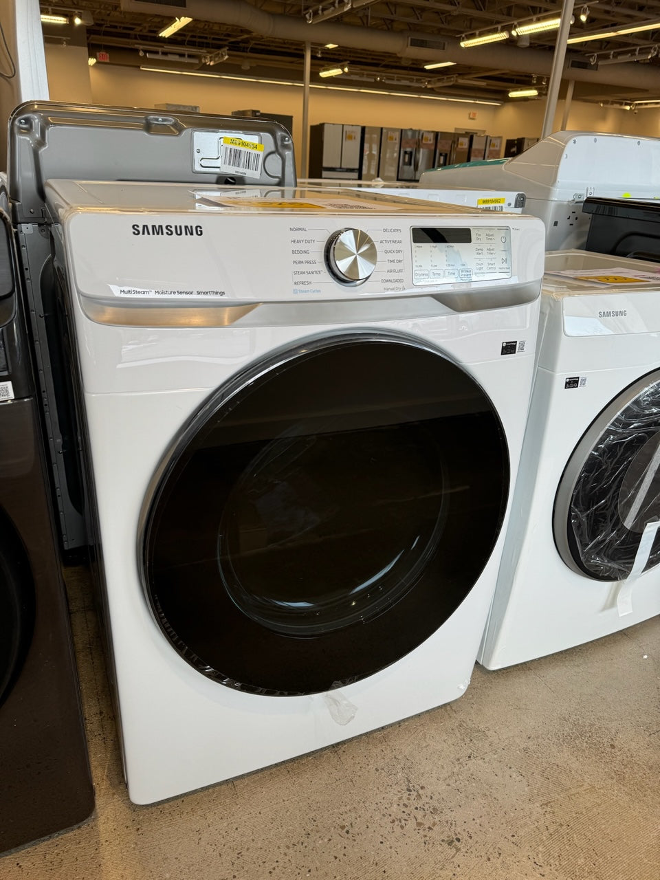 NEW SAMSUNG SMART STACKABLE ELECTRIC DRYER MODEL: DVE45B6300W/A3 DRY10008R
