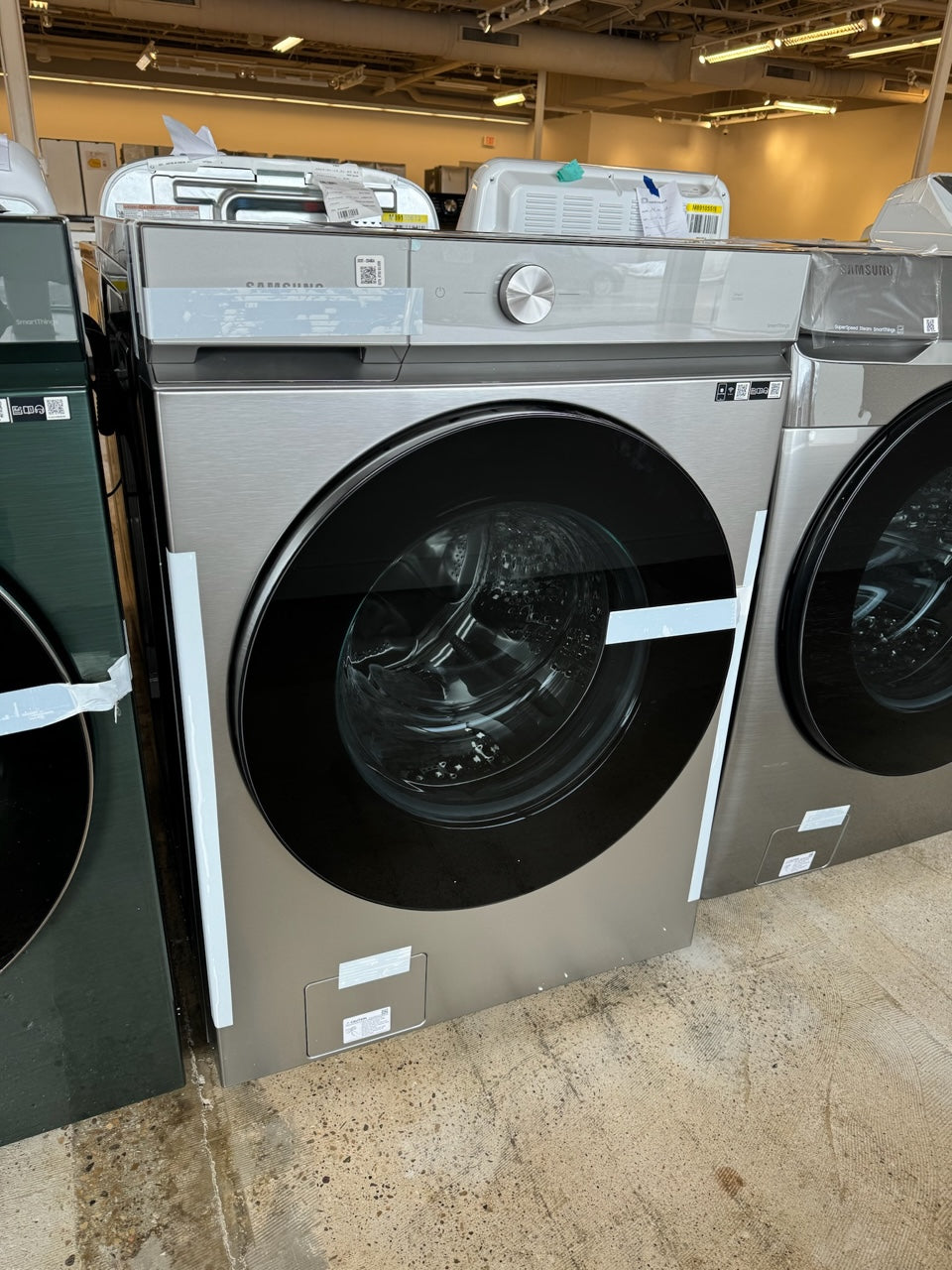 GREAT NEW SAMSUNG STACKABLE FRONT LOAD WASHING MACHINE MODEL: WF53BB8700ATUS WAS10003R