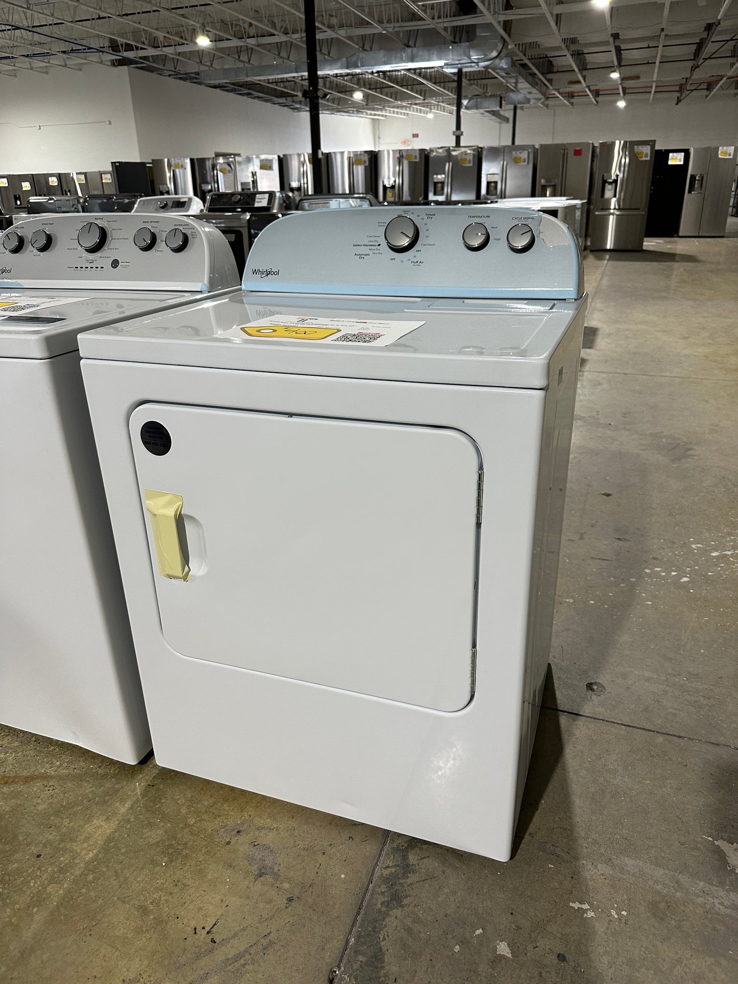 NEW WHIRLPOOL ELECTRIC DRYER Model:WED4985EW DRY11752S