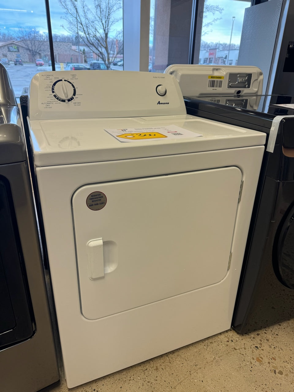 GREAT NEW AMANA ELECTRIC DRYER MODEL: NED4655EW DRY10015R