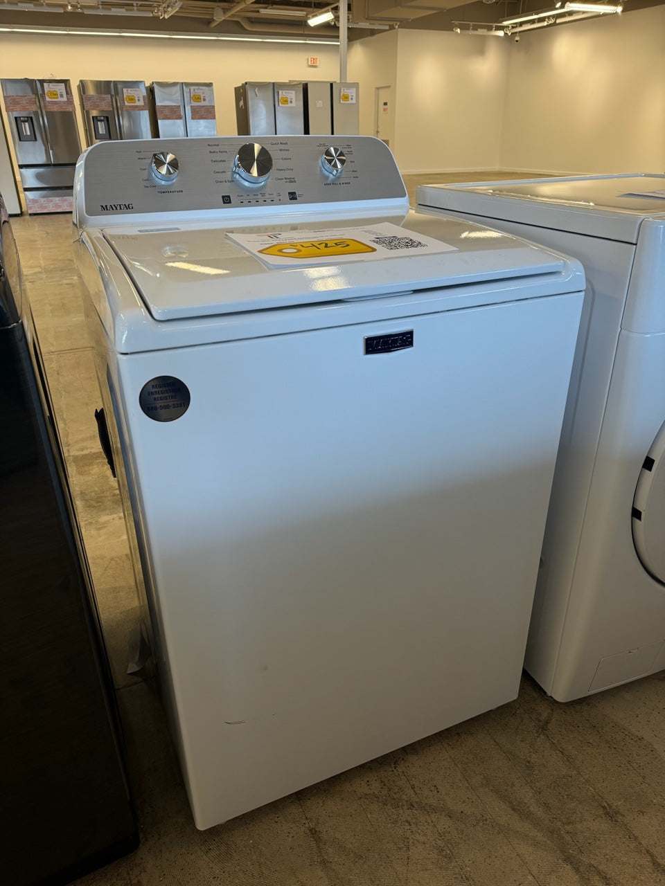 NEW MAYTAG TOP LOAD WASHER WITH DEEP FILL MODEL: MVW4505MW WAS10033R