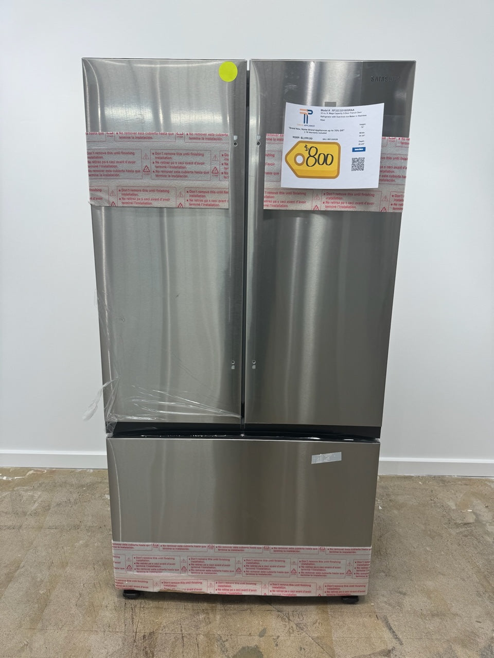 GORGEOUS BRAND NEW SAMSUNG 3-DOOR REFRIGERATOR MODEL: RF32CG5100SRAA REF10002R