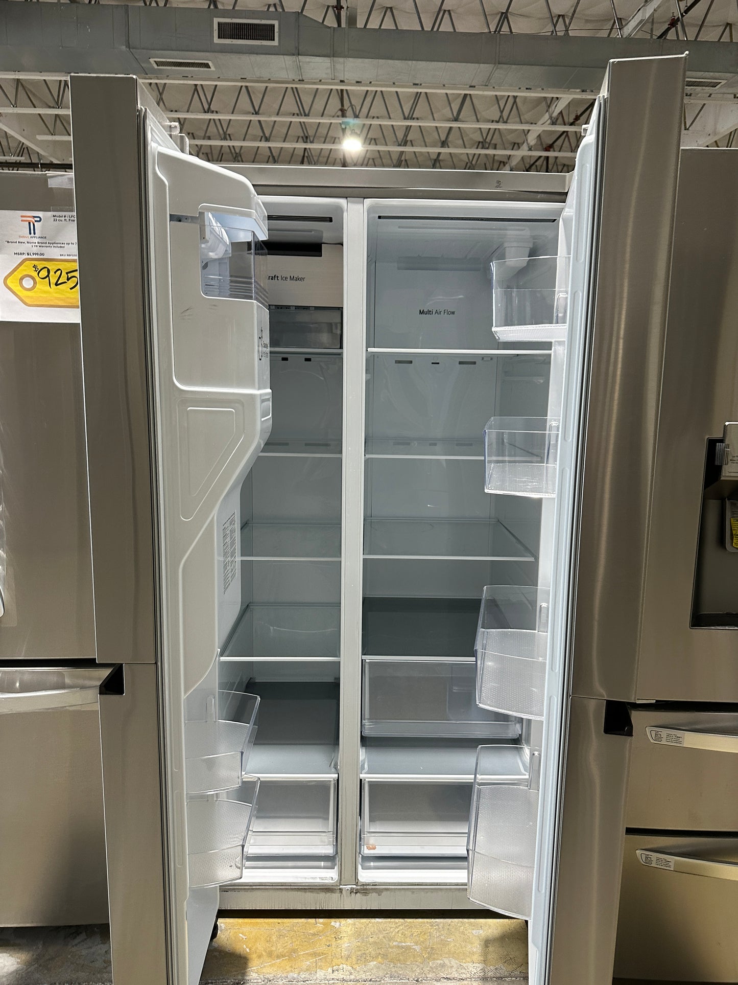 Side-by-Side Refrigerator with SpacePlus Ice - Model:LRSXS2706S REF12160S