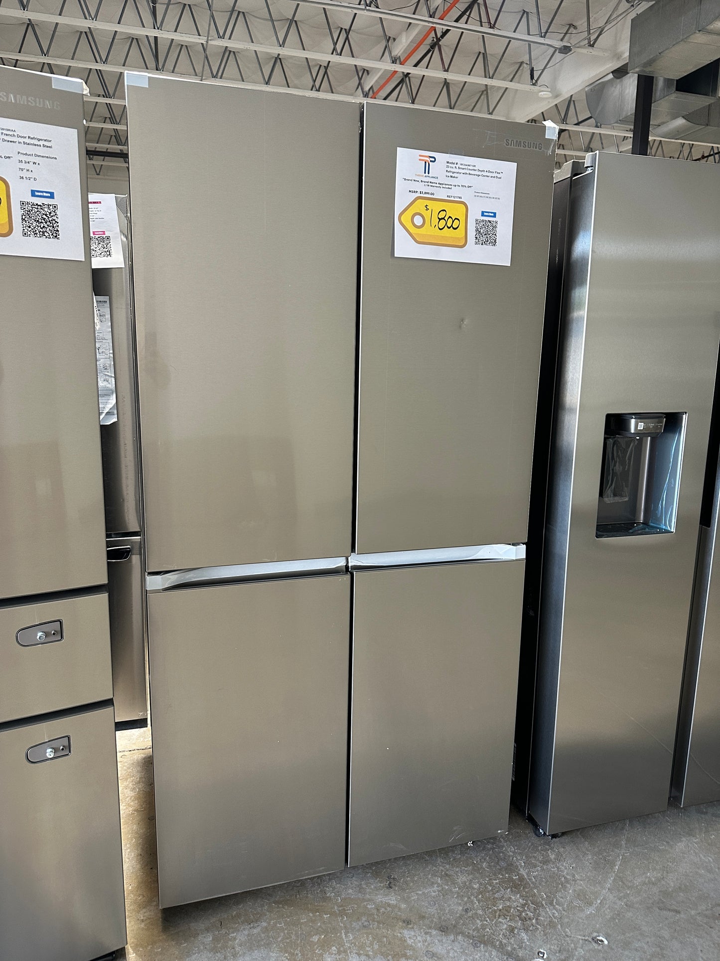 LOWEST PRICE SAMSUNG COUNTER DEPTH REFRIGERATOR - FRENCH DOOR - Model:RF23A9671SR/AA REF12179S