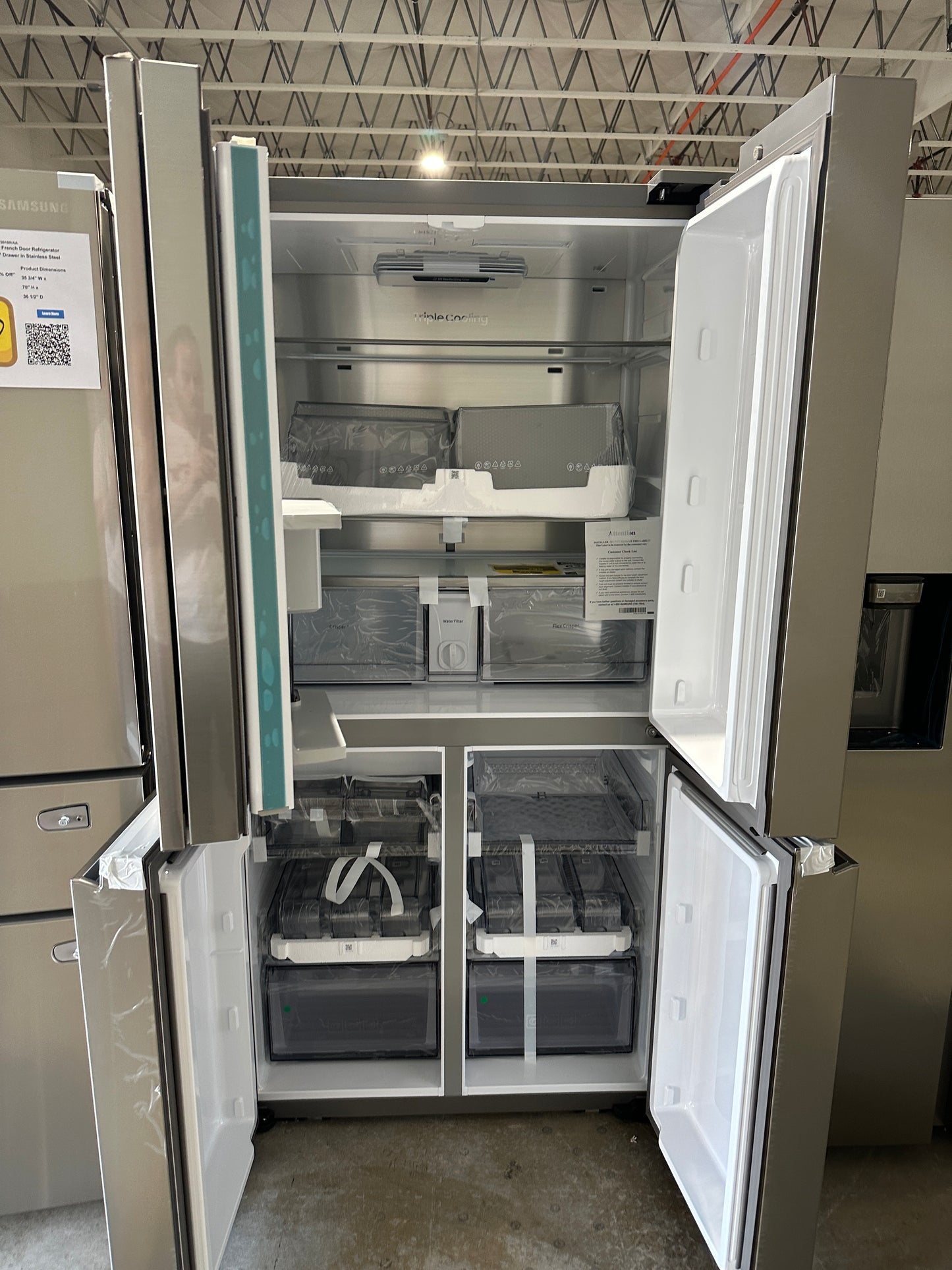 LOWEST PRICE SAMSUNG COUNTER DEPTH REFRIGERATOR - FRENCH DOOR - Model:RF23A9671SR/AA REF12179S