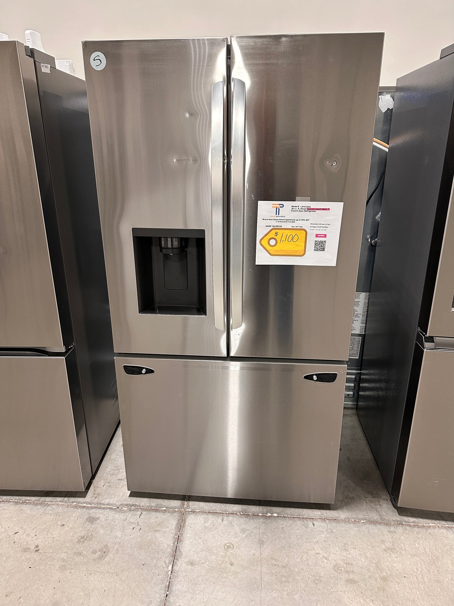 GREAT NEW LG COUNTER DEPTH MAX SMART REFRIGERATOR MODEL: LRFXC2606S REF13590