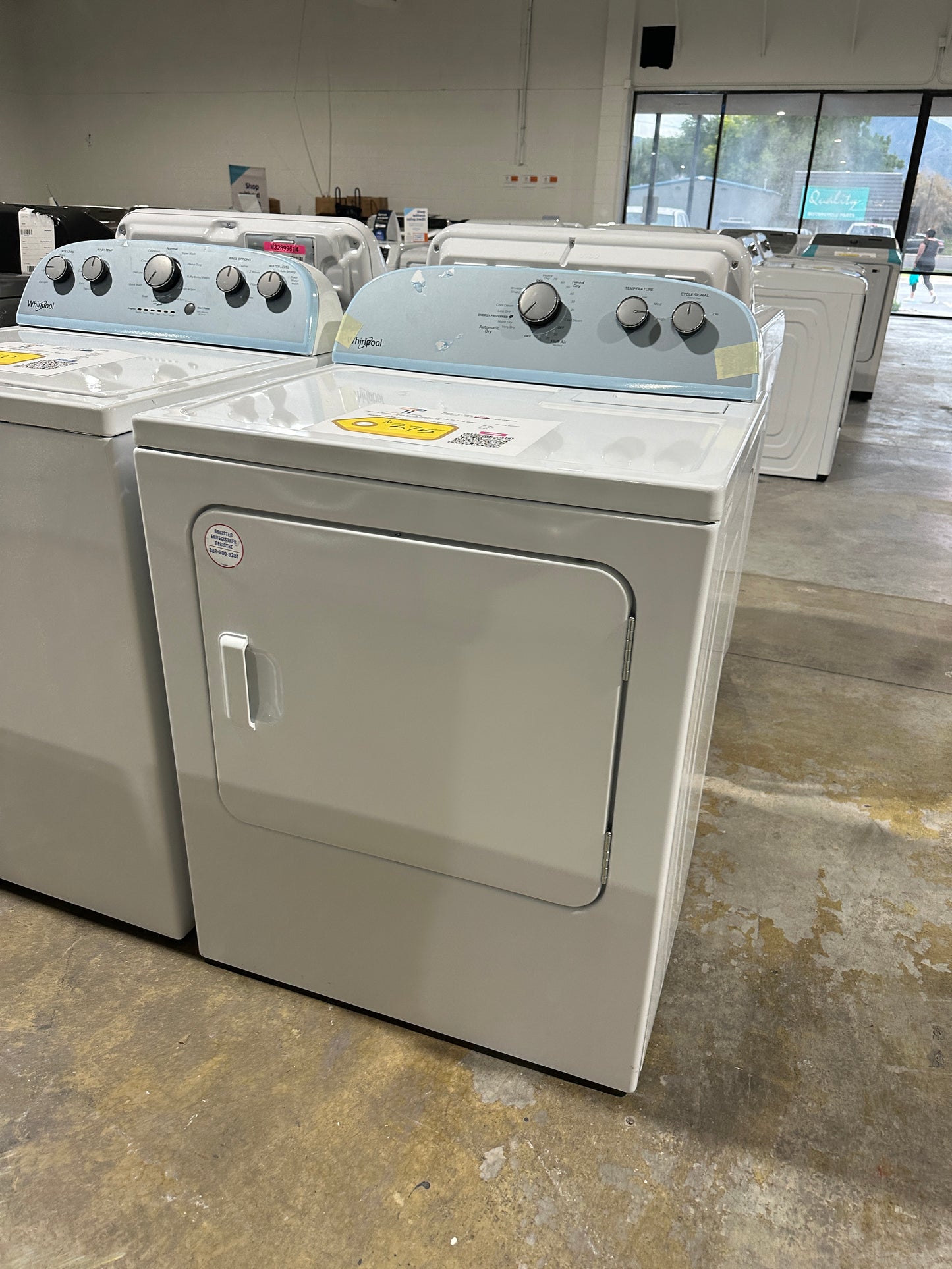 GREAT NEW WHIRLPOOL ELECTRIC DRYER Model:WED4950HW DRY11837S