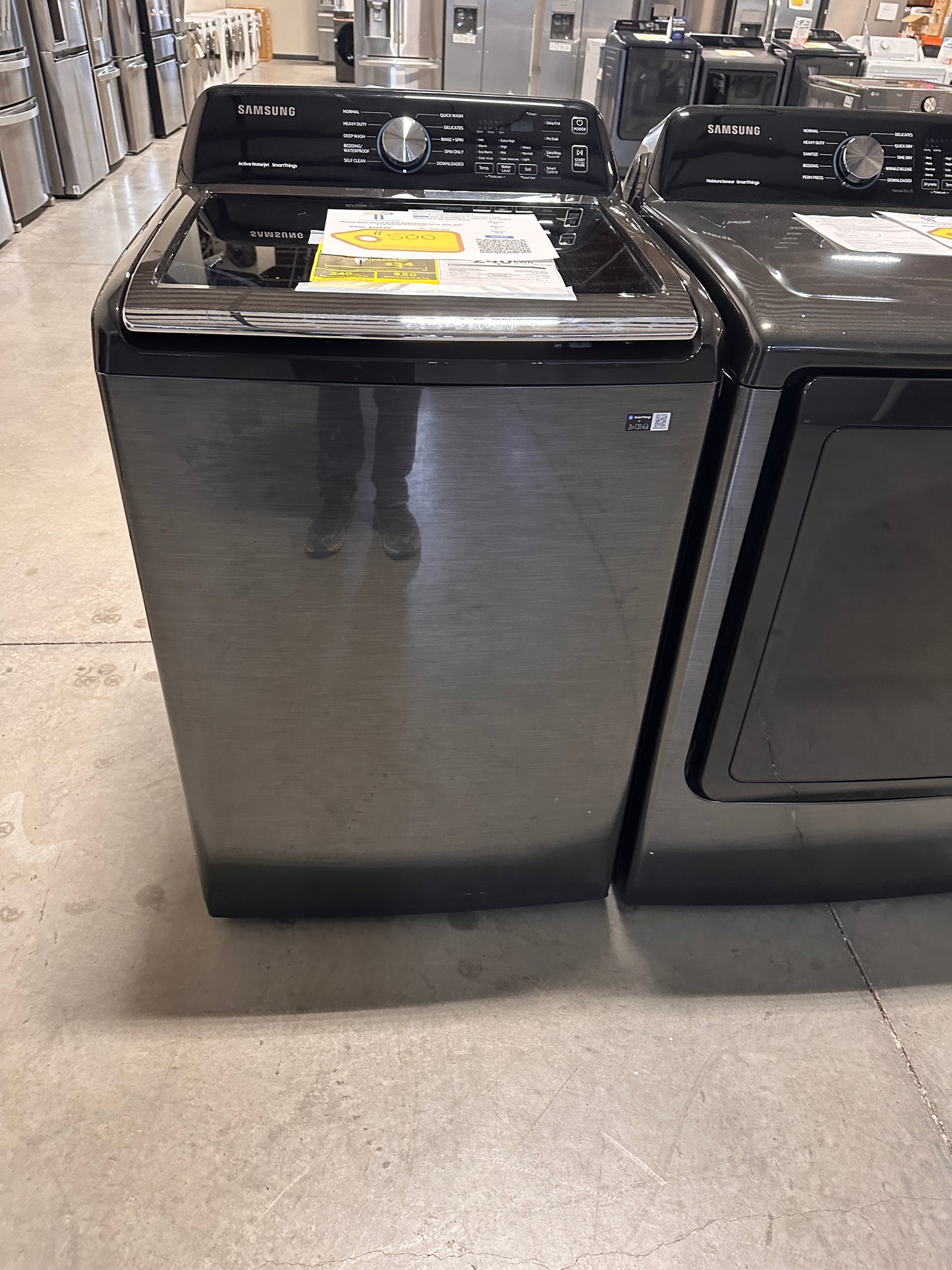 BRAND NEW! Samsung 4.6 CF Top Load Washer MODEL: WA46CG3505AV WAS13853