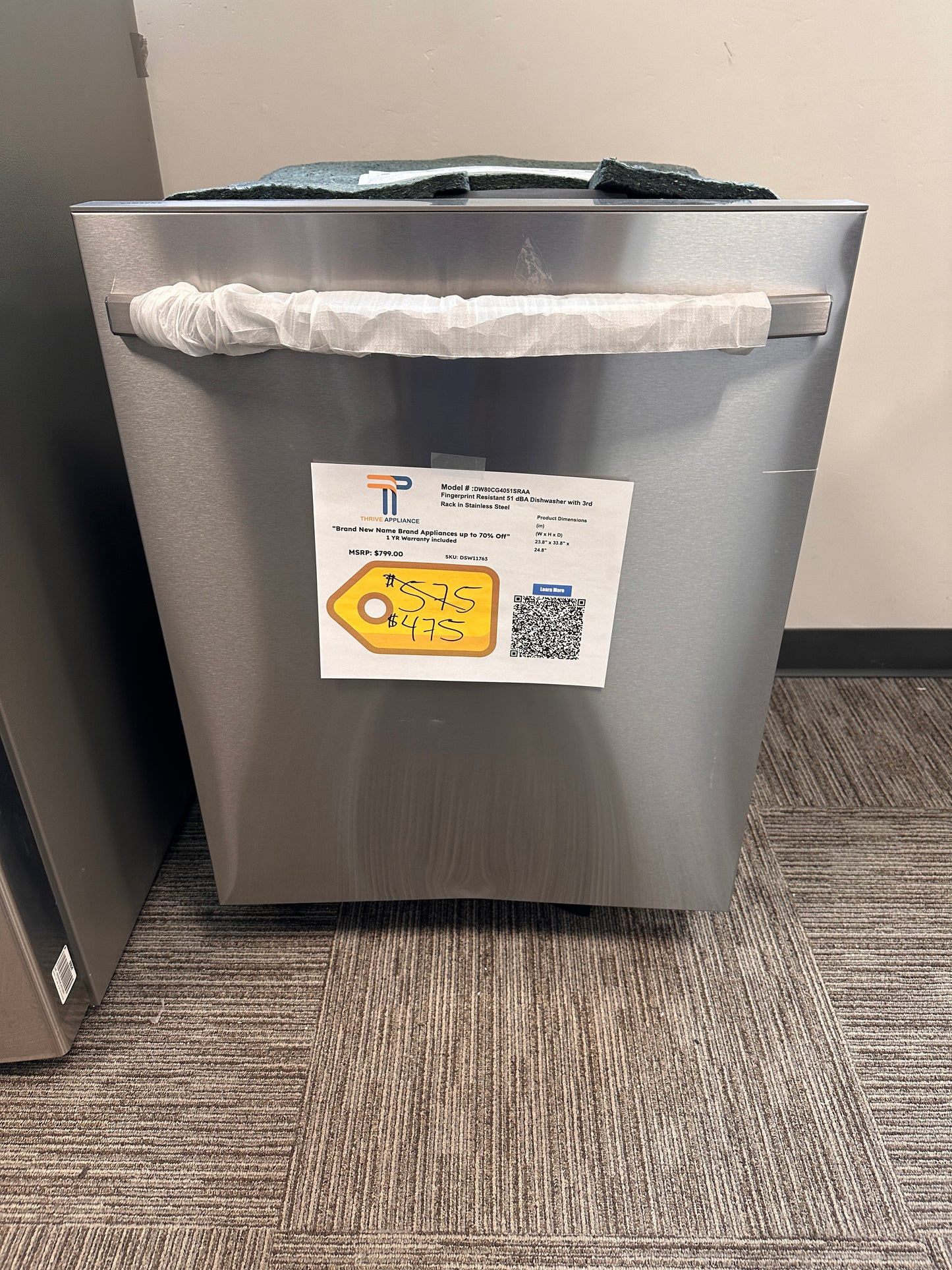 BRAND NEW! Samsung Built in Dishwasher MODEL: DW80CG4051SRAA DSW11763