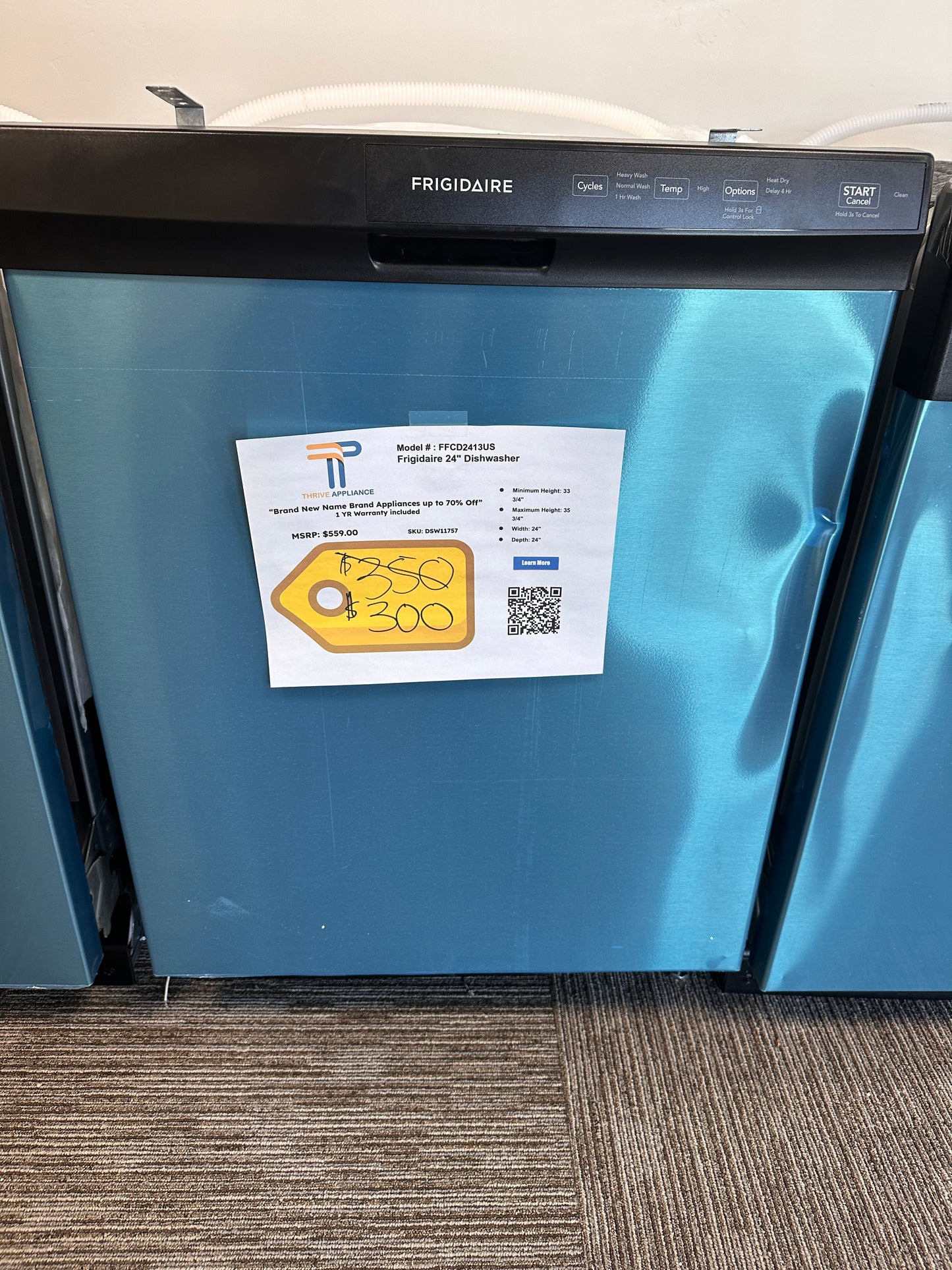 GREAT DEAL! NEW FRIGIDAIRE DISHWASHER MODEL: FFCD2413US DSW11757