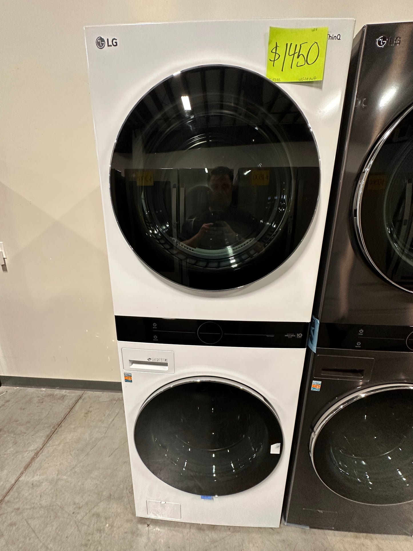 BRAND NEW LG GAS DRYER WASHTOWER STACKED LAUNDRY CENTER - WAS12392 WKGX201HWA