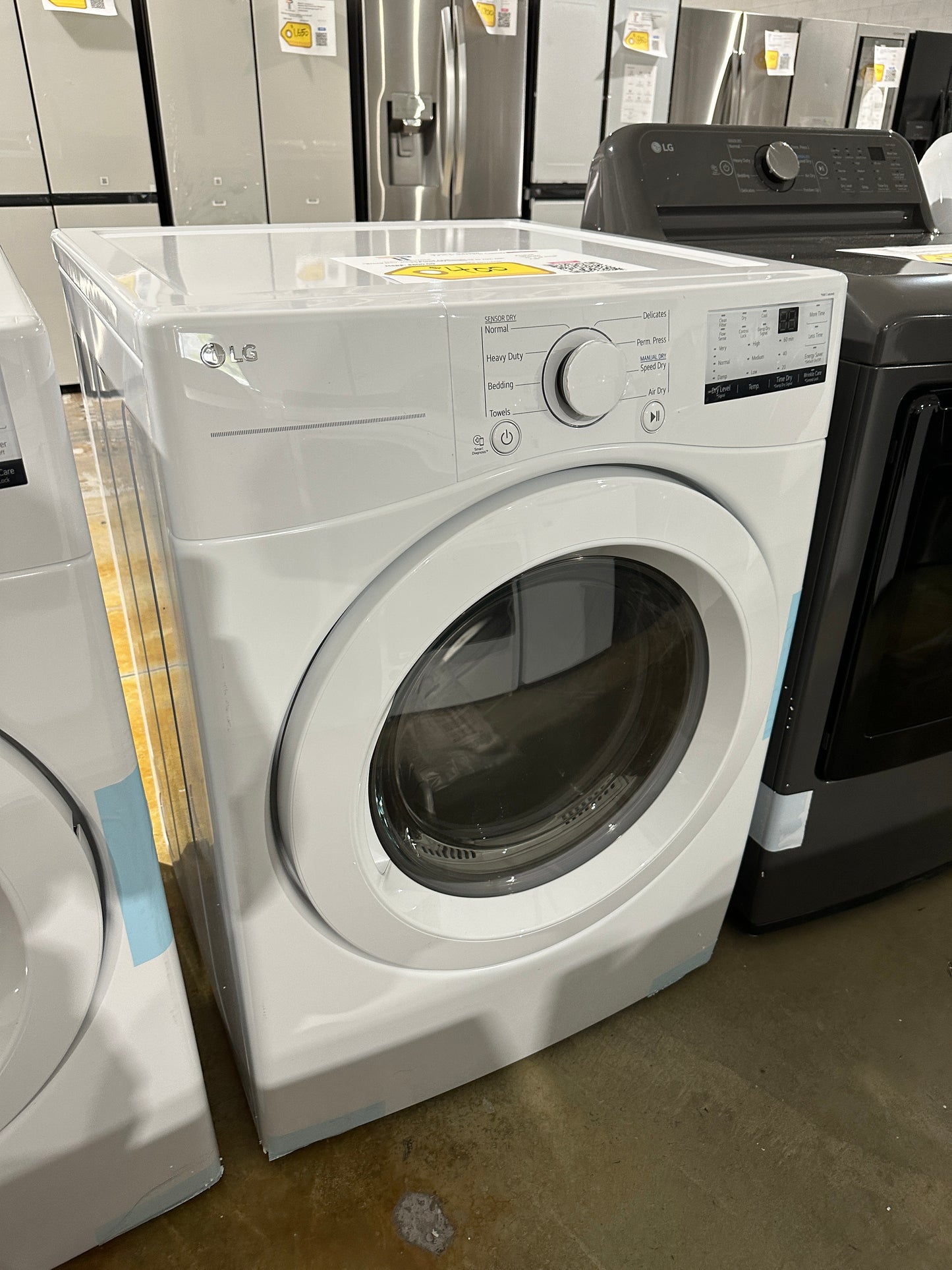 Stackable Electric Dryer with FlowSense - White MODEL: DLE3400W DRY11843S