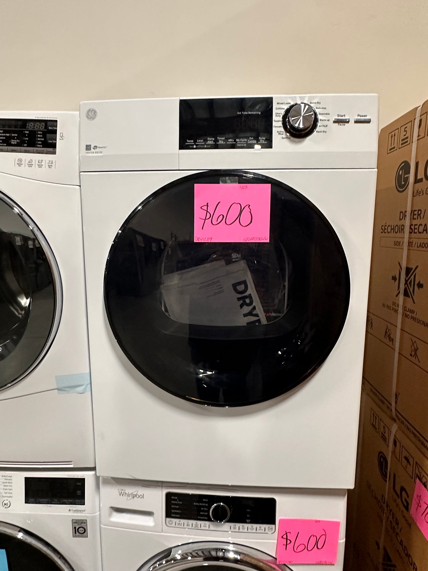 Model:DLE3600W STACKABLE SMART ELECTRIC DRYER - DRY12119