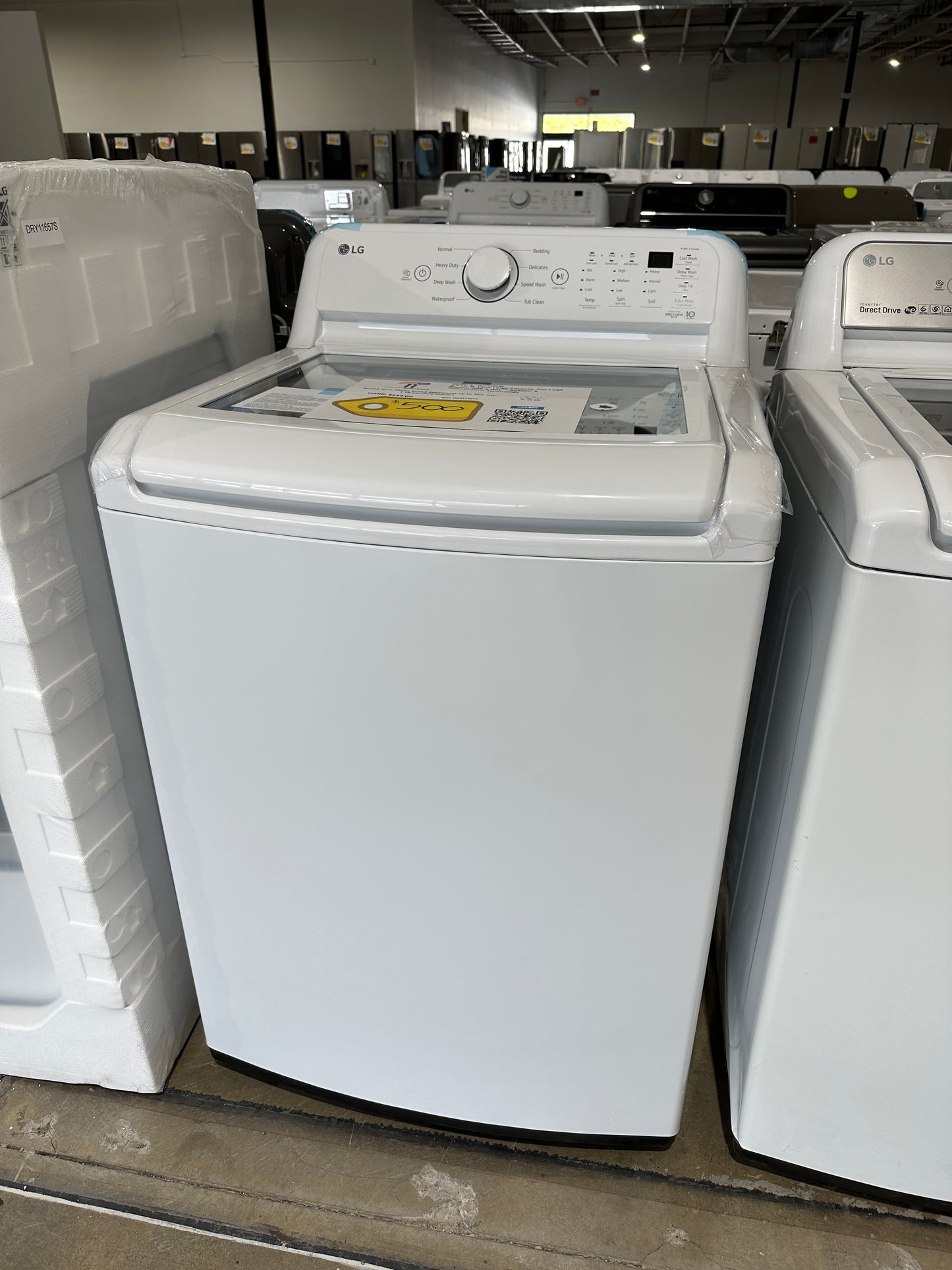 GREAT NEW LG TOP LOAD WASHER with TURBODRUM MODEL: WT7005CW WAS11984S