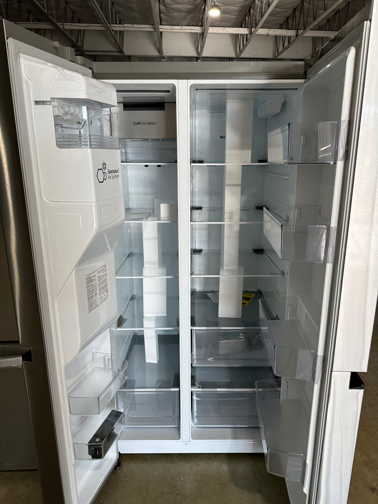 NEW LG SIDE BY SIDE REFRIGERATOR with SPACEPLUS ICE MODEL: LHSXS2706S REF12235S