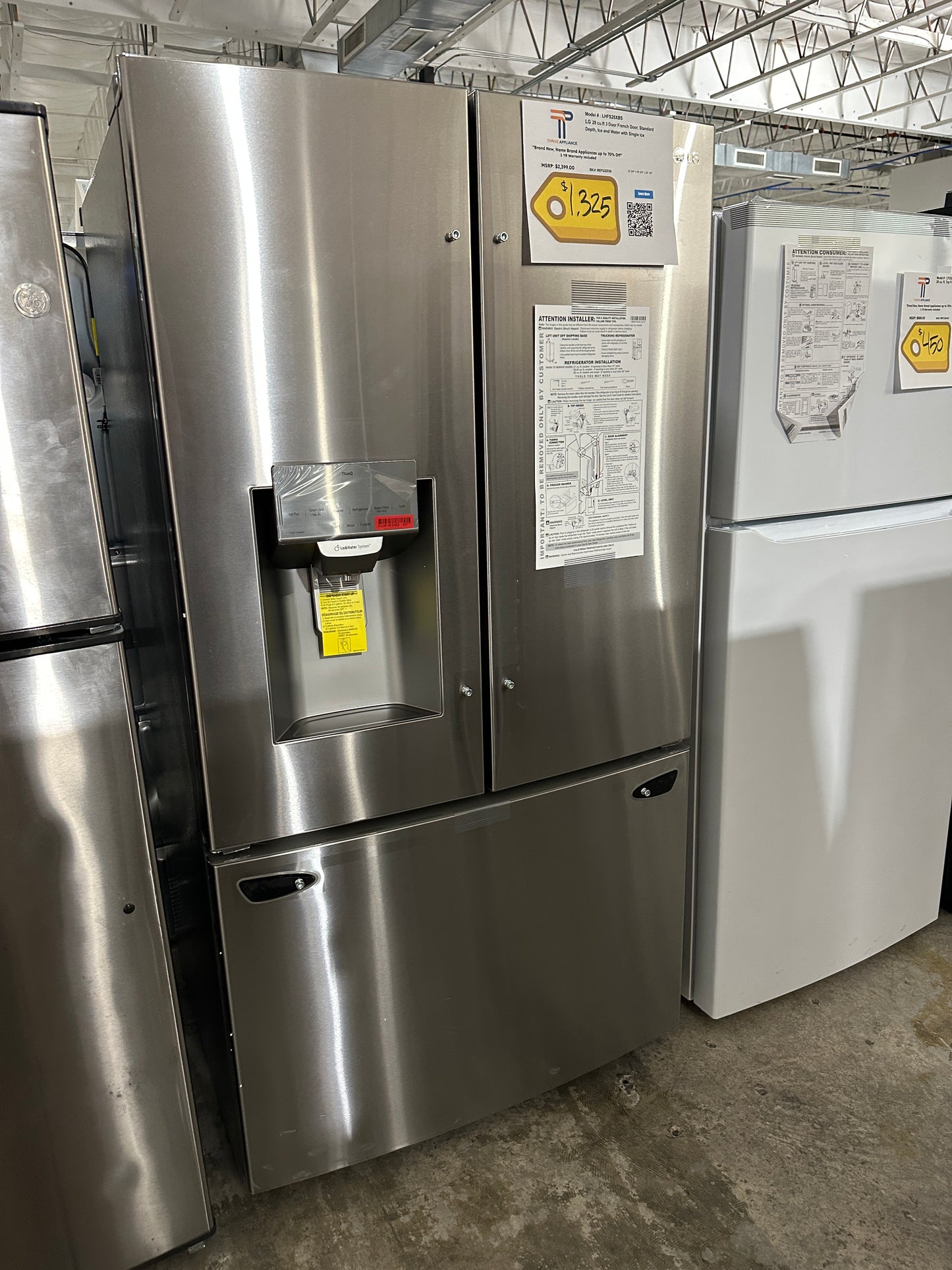 FRENCH DOOR SMART LG REFRIGERATOR MODEL: LHFS28XBS REF12233S