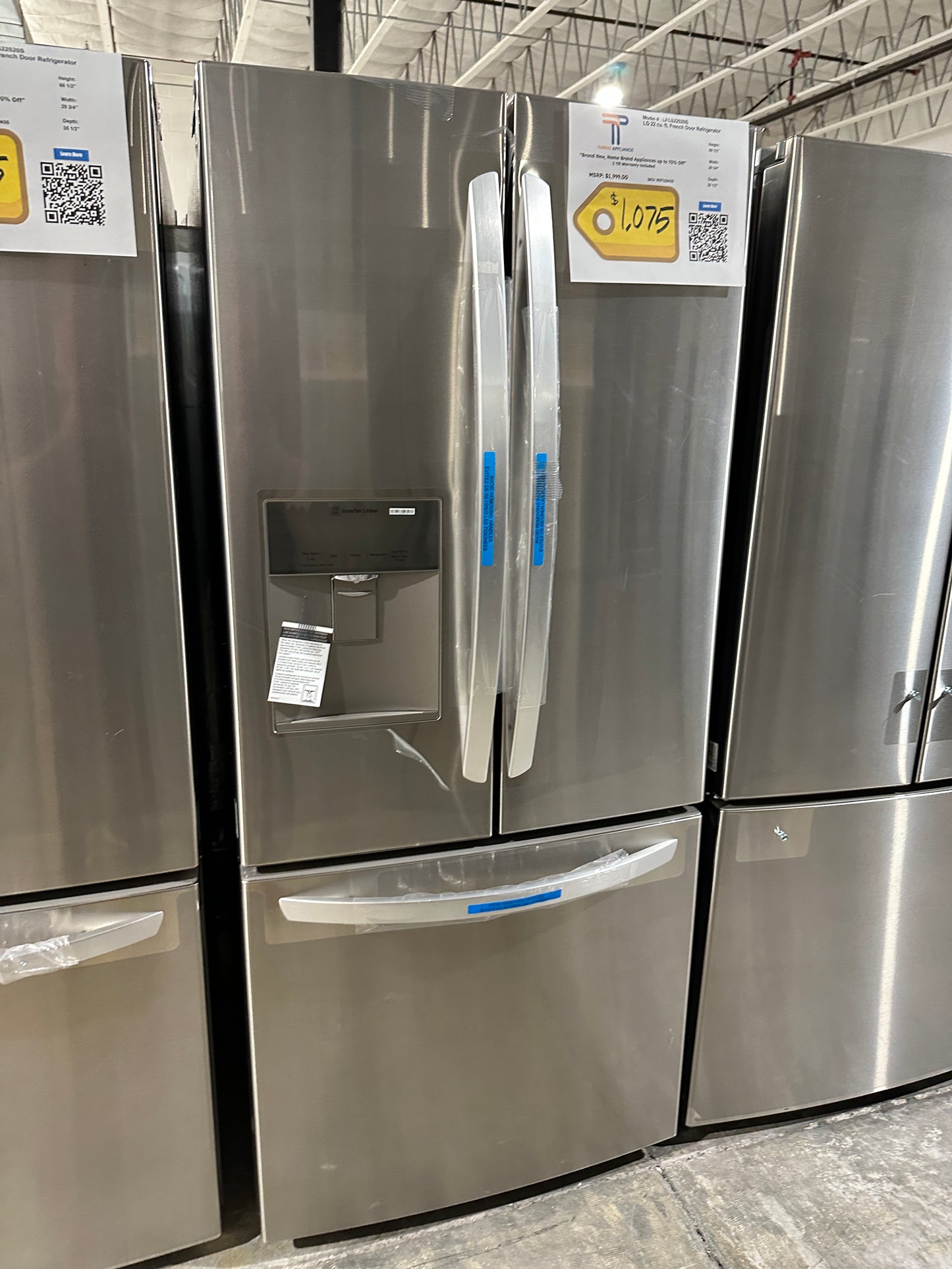 Refrigerator with Smart Cooling System - Stainless Steel MODEL: LFCS22520S REF12241S