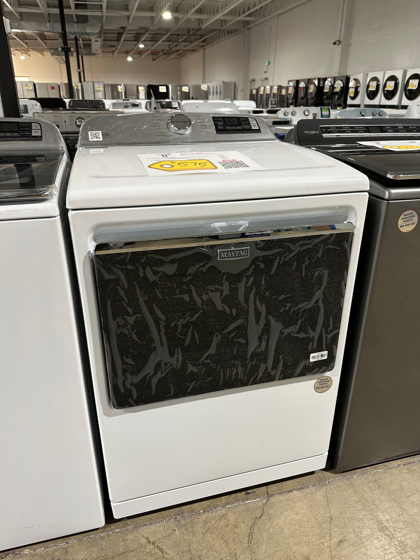 GREAT NEW MAYTAG SMART ELECTRIC DRYER MODEL: MED7230HW DRY11874S