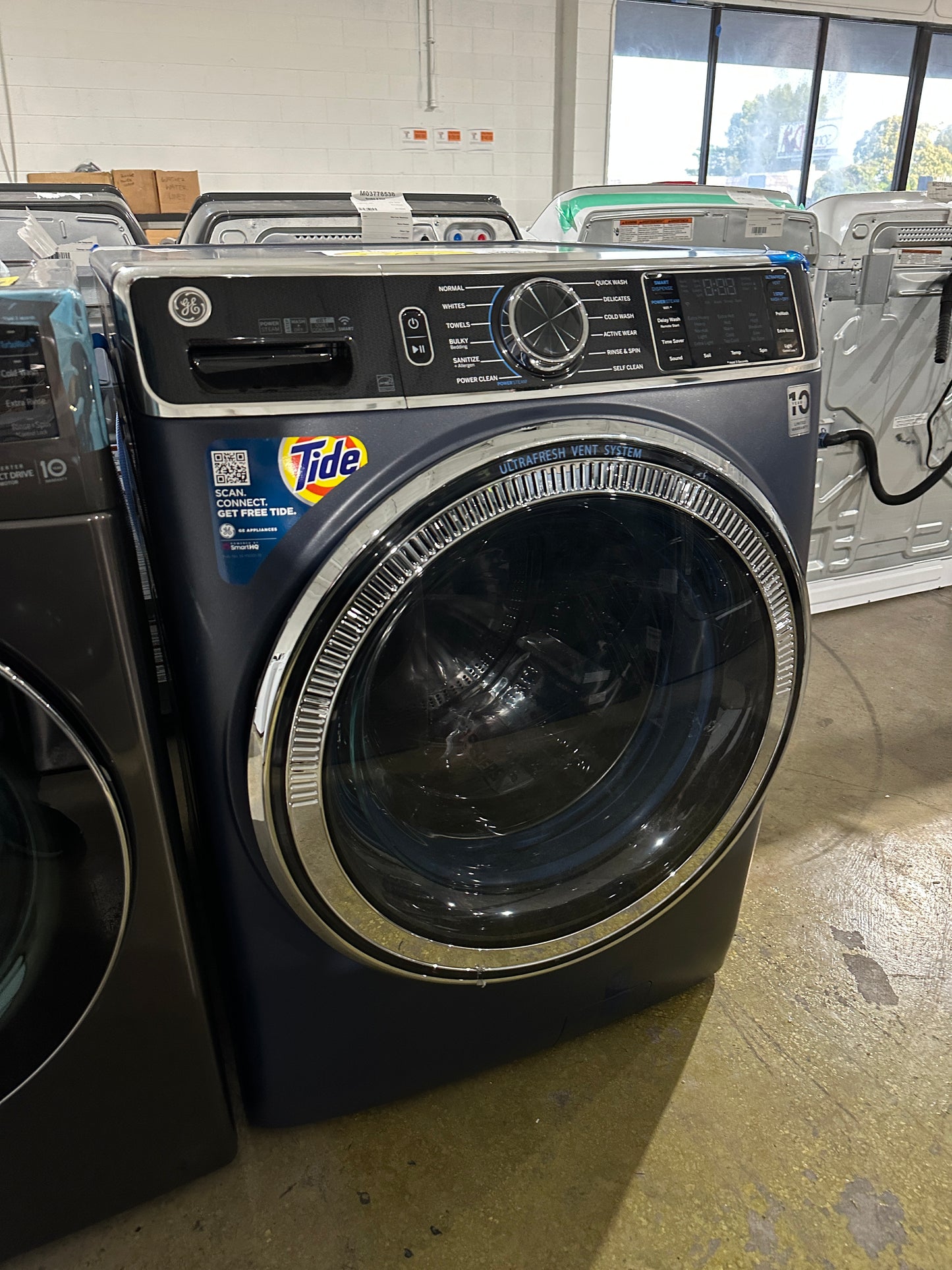 GORGEOUS SAPPHIRE BLUE GE STACKABLE WASHER MODEL: GFW850SPNRS WAS11998S