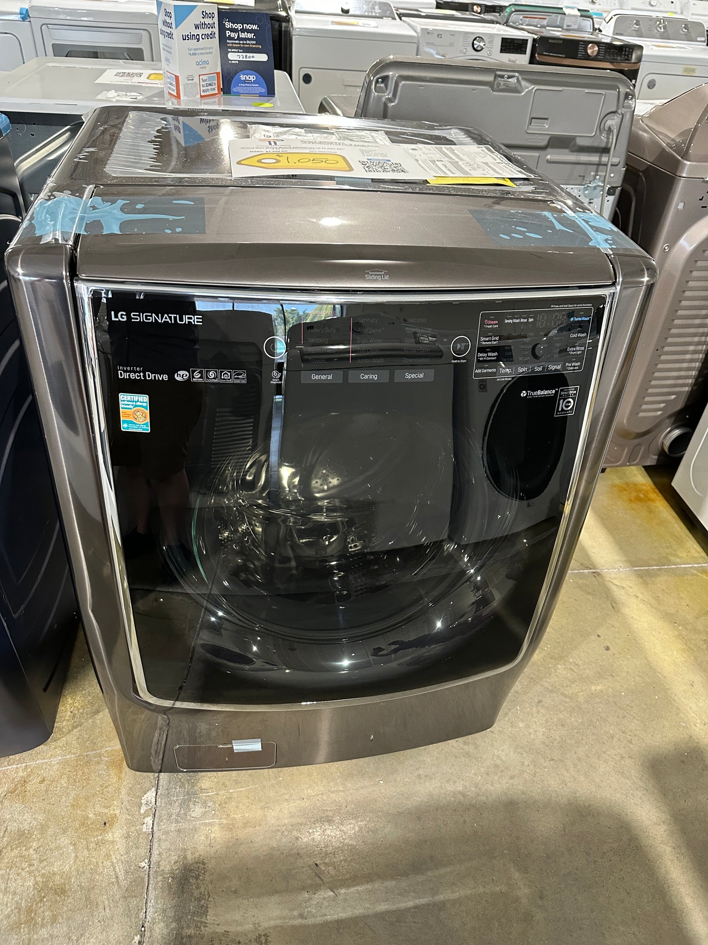 NEW LG SIGNATURE SMART FRONT LOAD WASHER MODEL: WM9500HKA WAS11991S