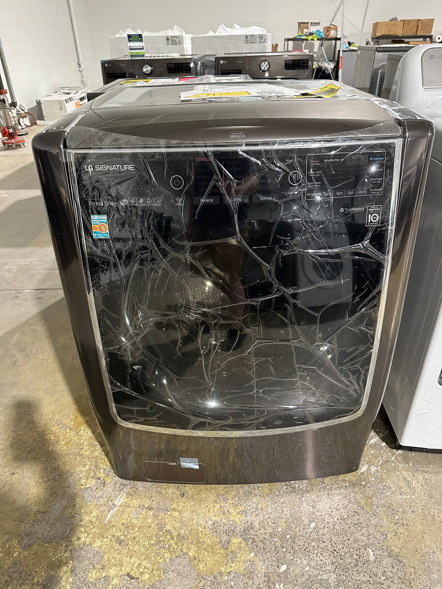 NEW LG SIGNATURE 5.8 CU FT SMART FRONT LOAD WASHER MODEL: WM9500HKA WAS11989S