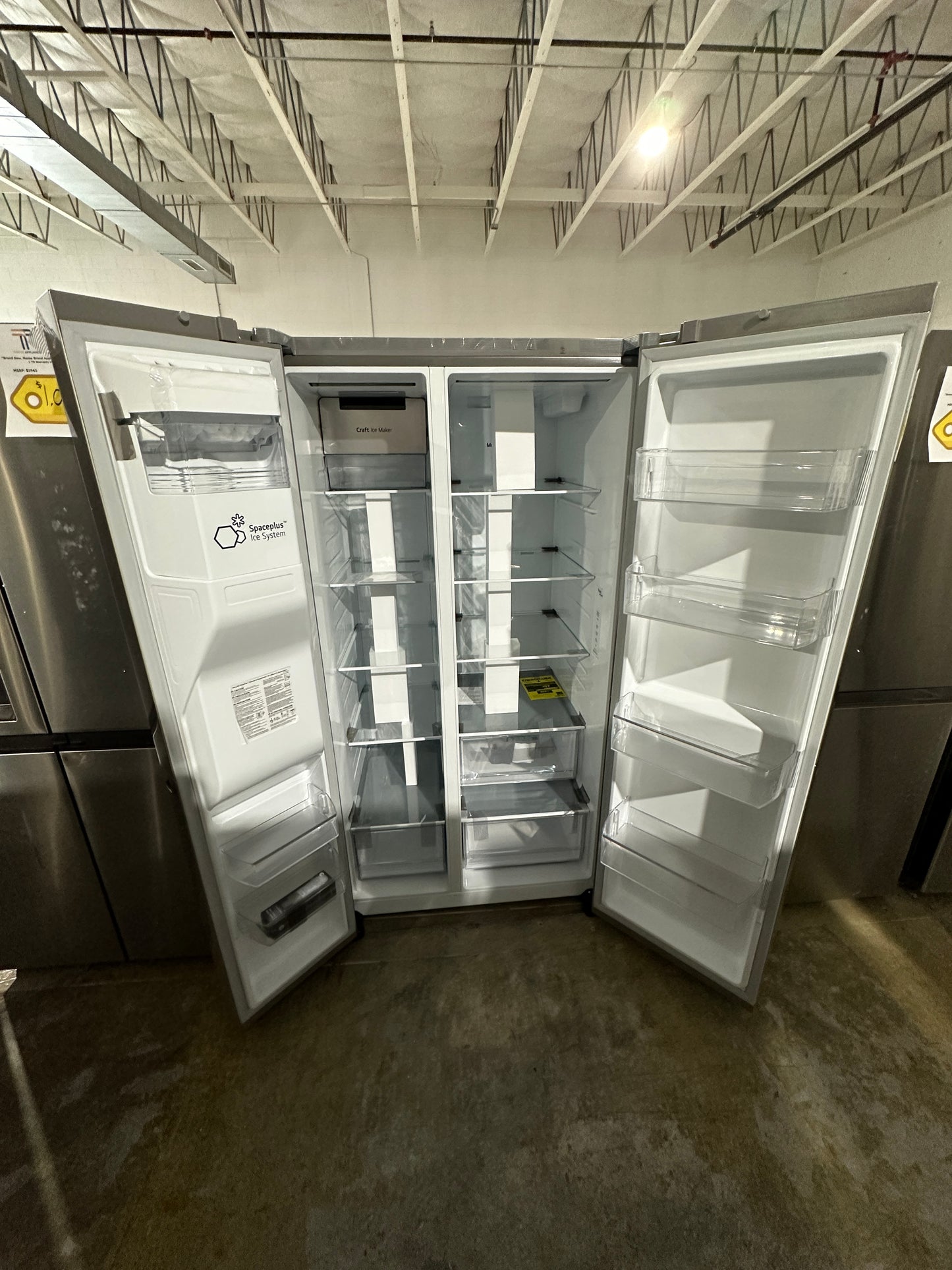 NEW LG SIDE-BY-SIDE REFRIGERATOR with SPACEPLUS ICE MODEL:LHSXS2706S REF12253S