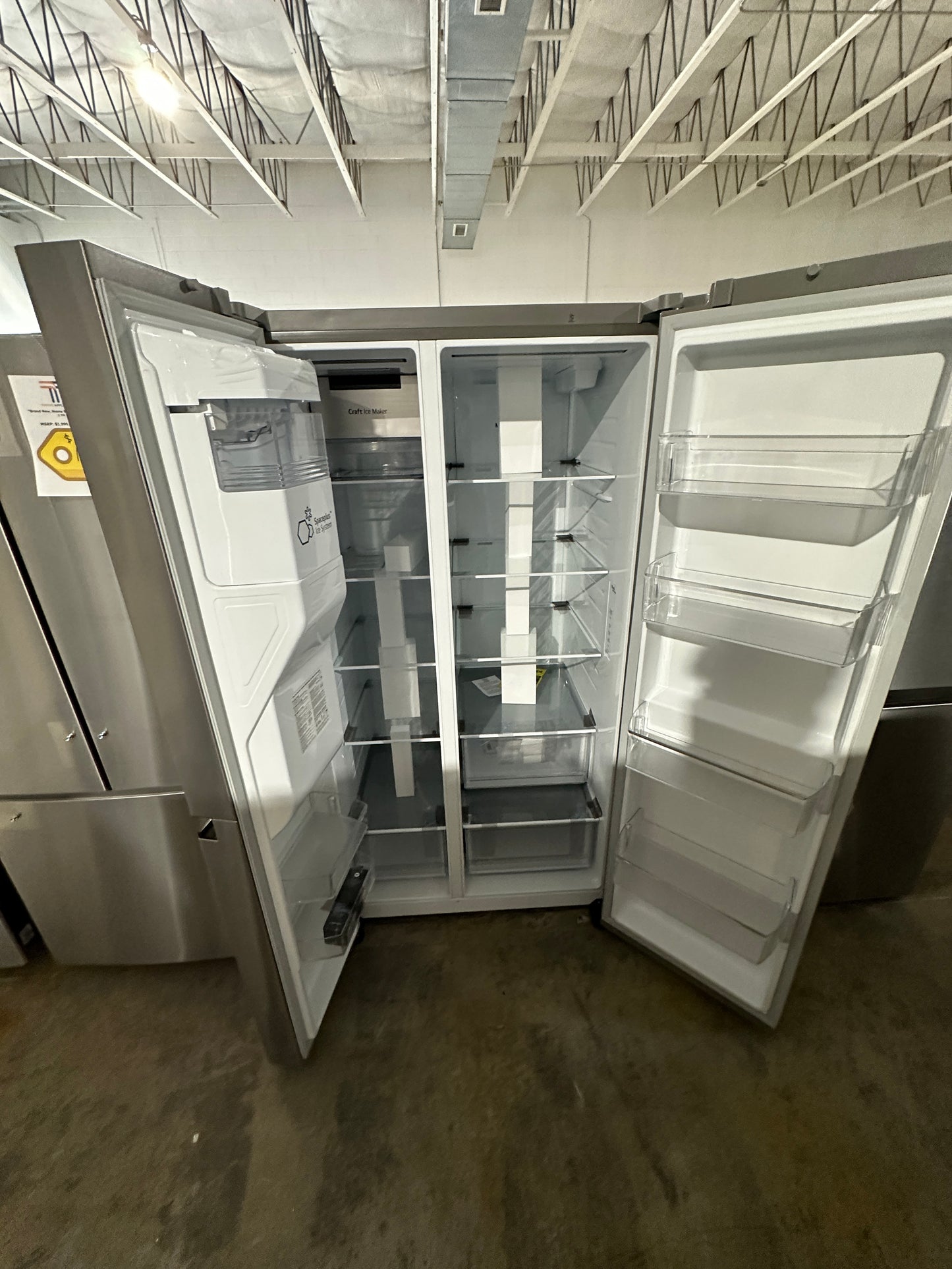 NEW LG STAINLESS STEEL SIDE BY SIDE REFRIGERATOR MODEL:LHSXS2706S REF12256S