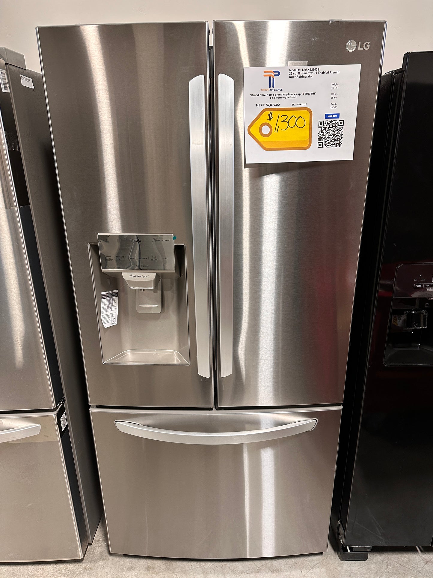 BRAND NEW LG FRENCH DOOR REFRIGERATOR - REF12717 LRFXS2503S