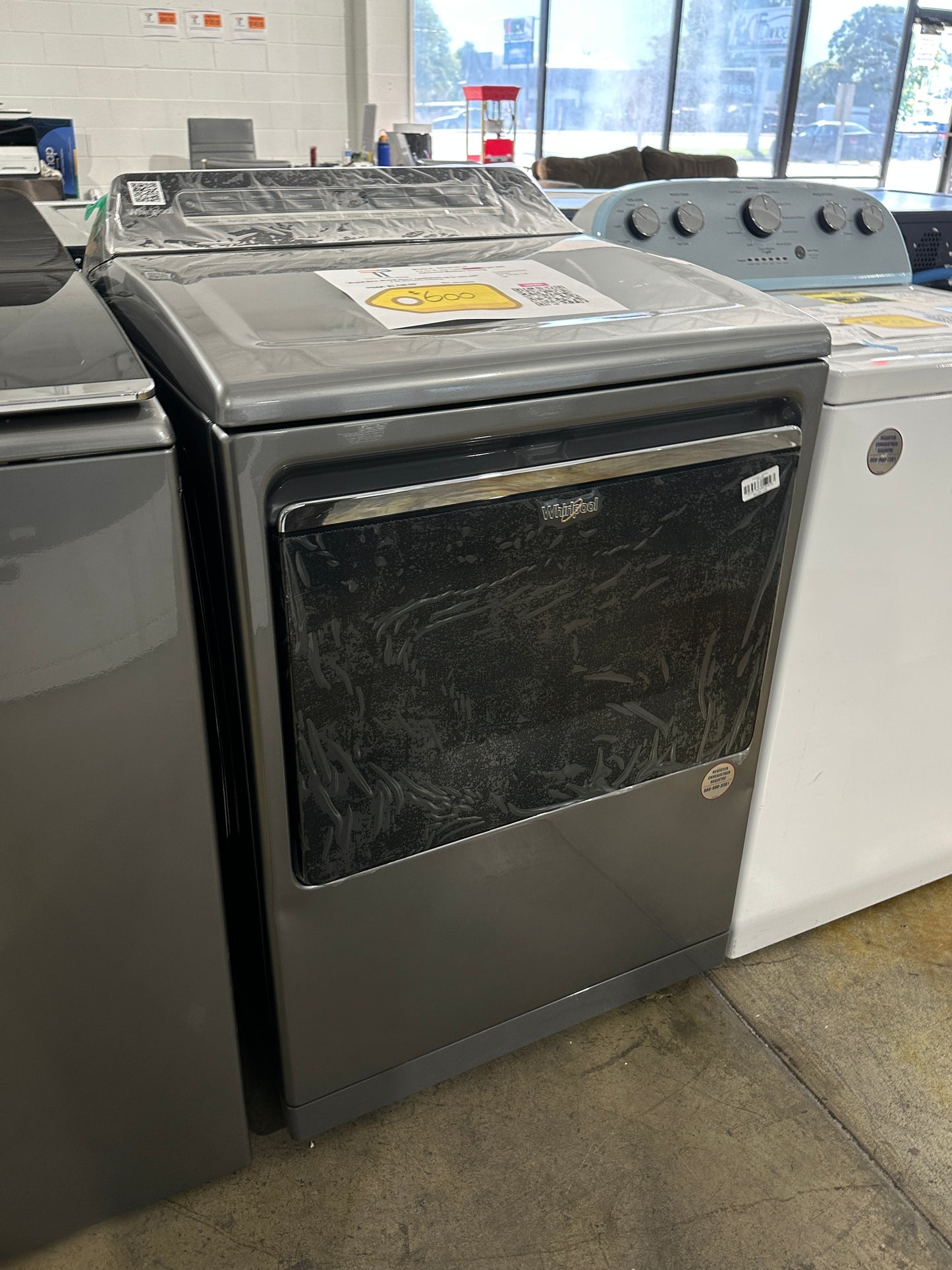 NEW WHIRLPOOL DRYER WITH ADVANCED MOISTURE SETTING MODEL: WED8127LC DRY11888S