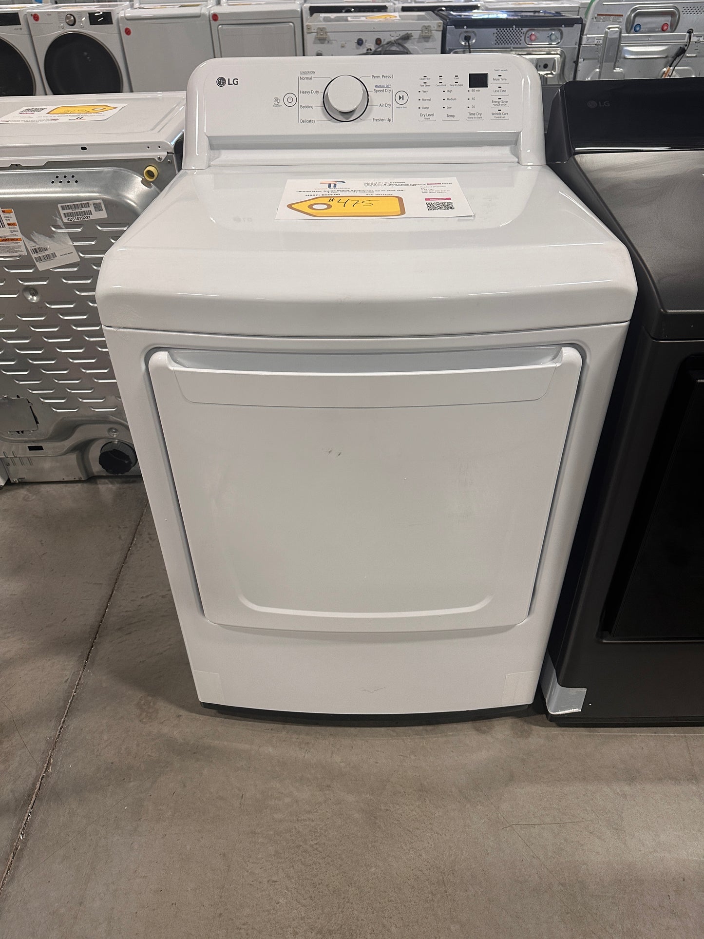 GREAT NEW LG ELECTRIC DRYER MODEL: DLE7000W DRY13022