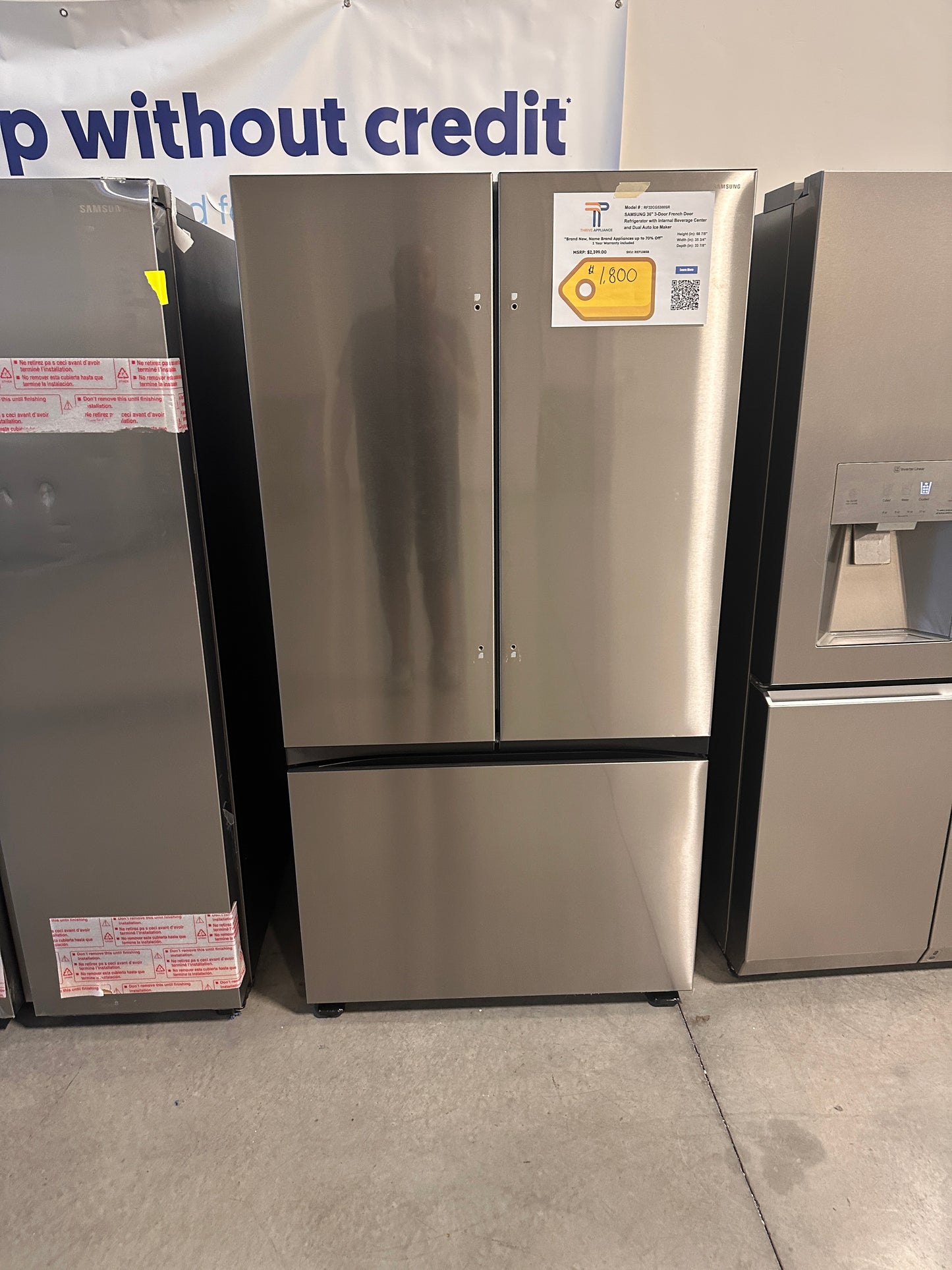 GORGEOUS NEW SAMSUNG SMART REFRIGERATOR MODEL: RF32CG5300SR REF13858