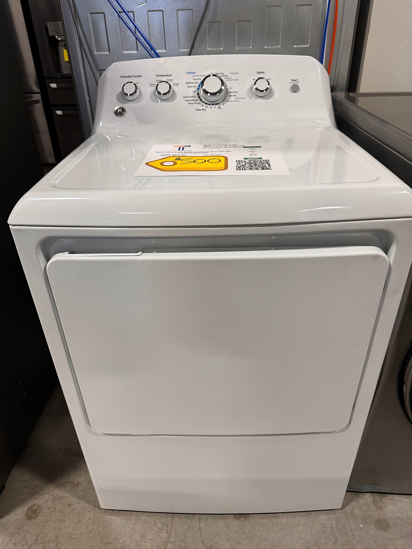 NEW GE - 7.2 Cu. Ft. Gas Dryer - White Model:GTD42GASJWW DRY12276