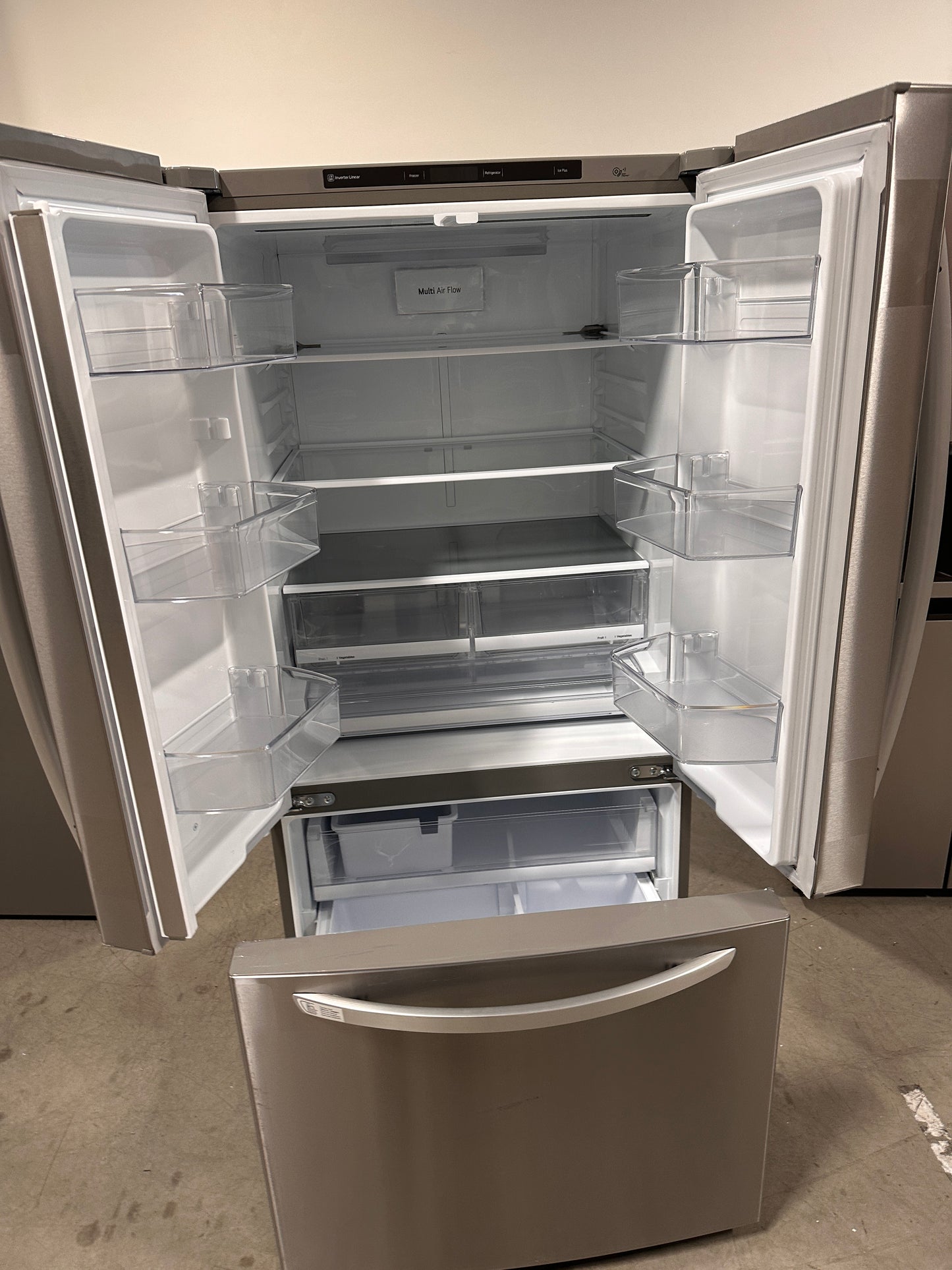 LG - 25.1 Cu. Ft. French Door Refrigerator with Ice Maker - Model:LRFCS25D3S REF12881