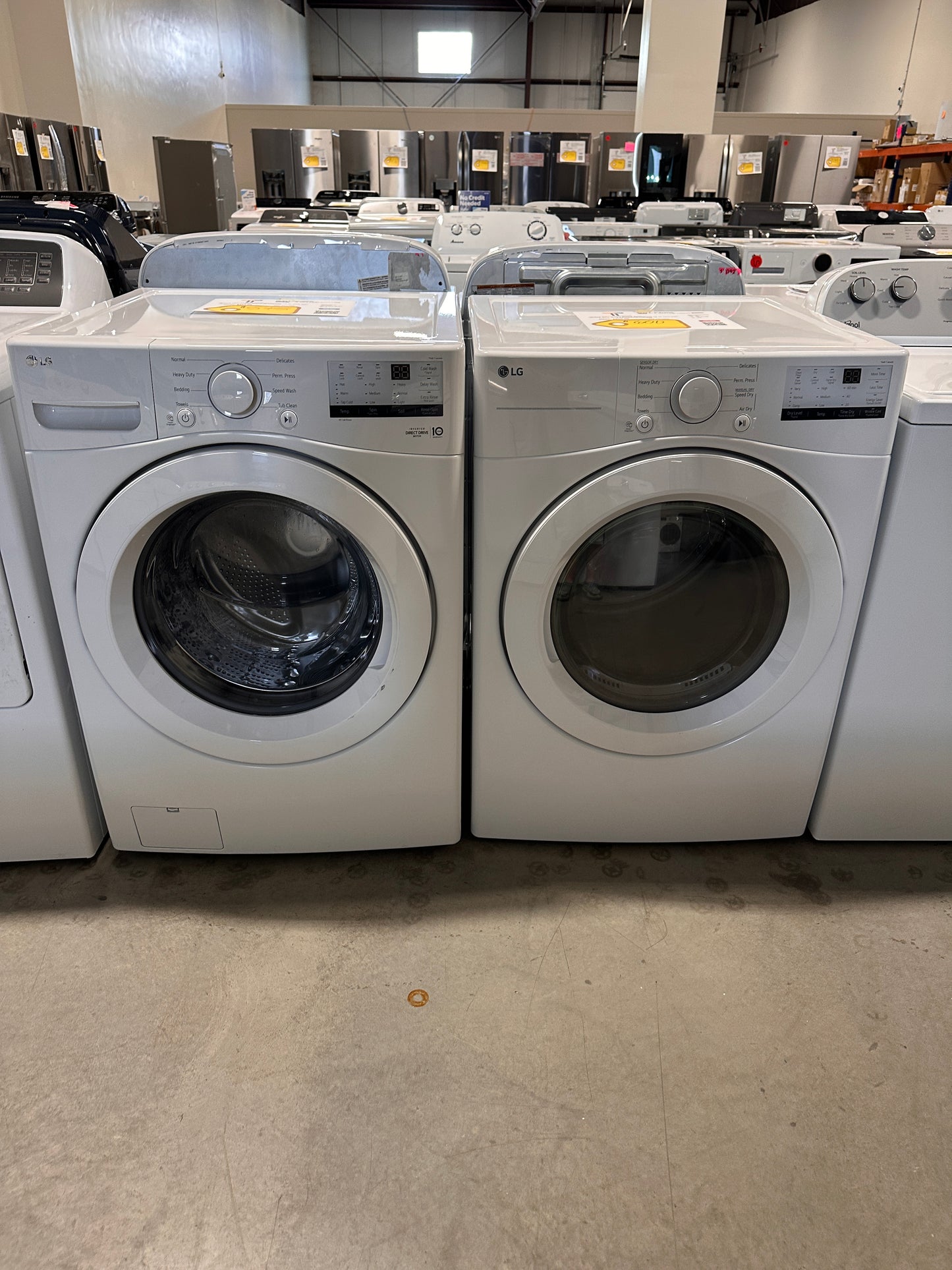 BRAND NEW STACKABLE LG LAUNDRY SET with ELECTRIC DRYER WAS13942 DRY13073