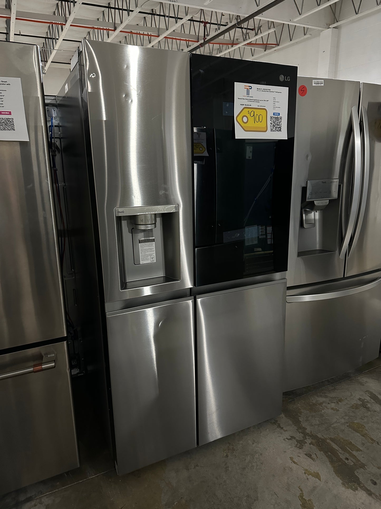 GREAT NEW LG SIDE BY SIDE SMART REFRIGERATOR MODEL: LRSOS2706S REF12314S