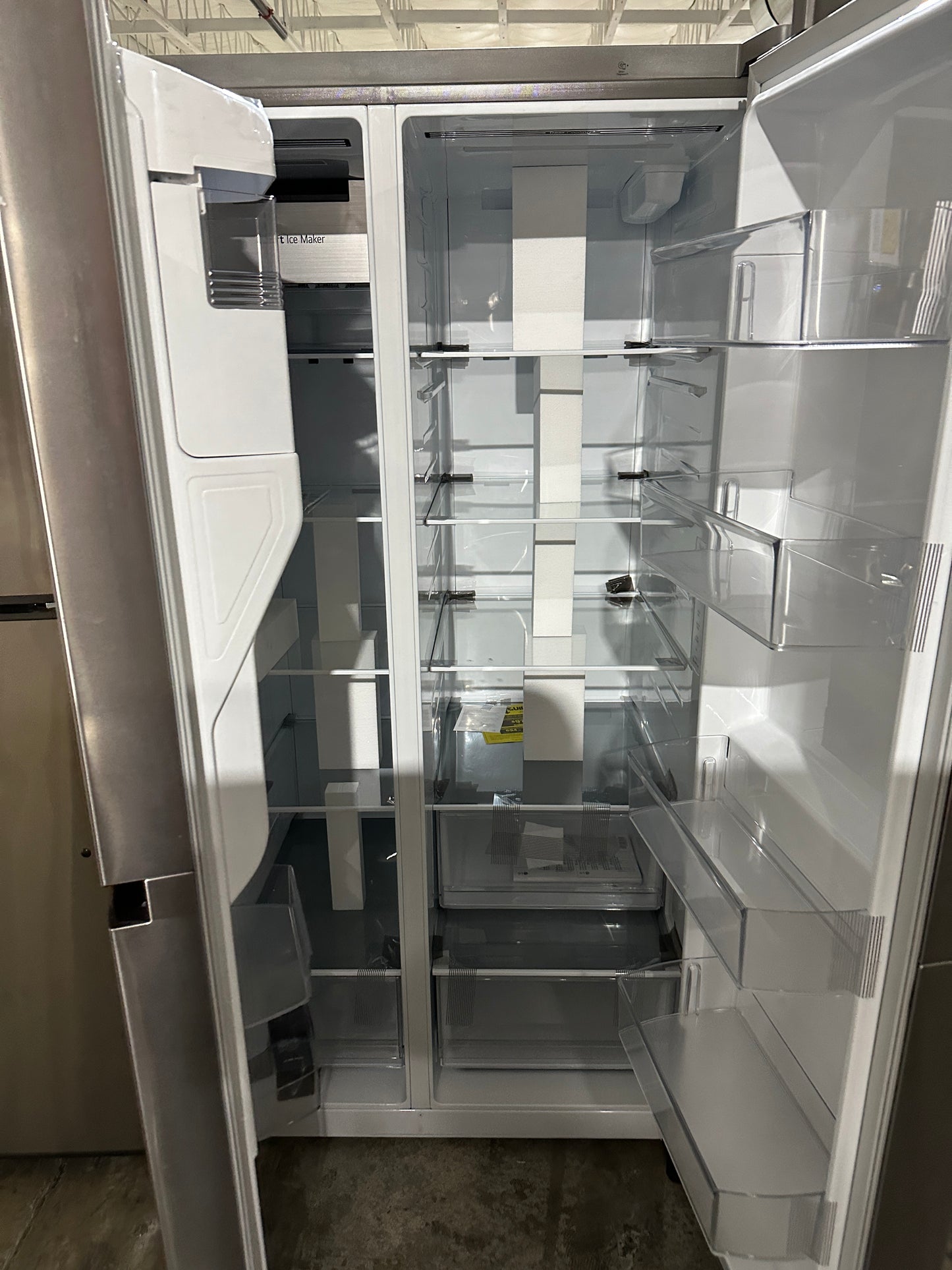 27.2 Cu. Ft. Side-by-Side Refrigerator with SpacePlus Ice - MODEL: LHSXS2706S REF12318S