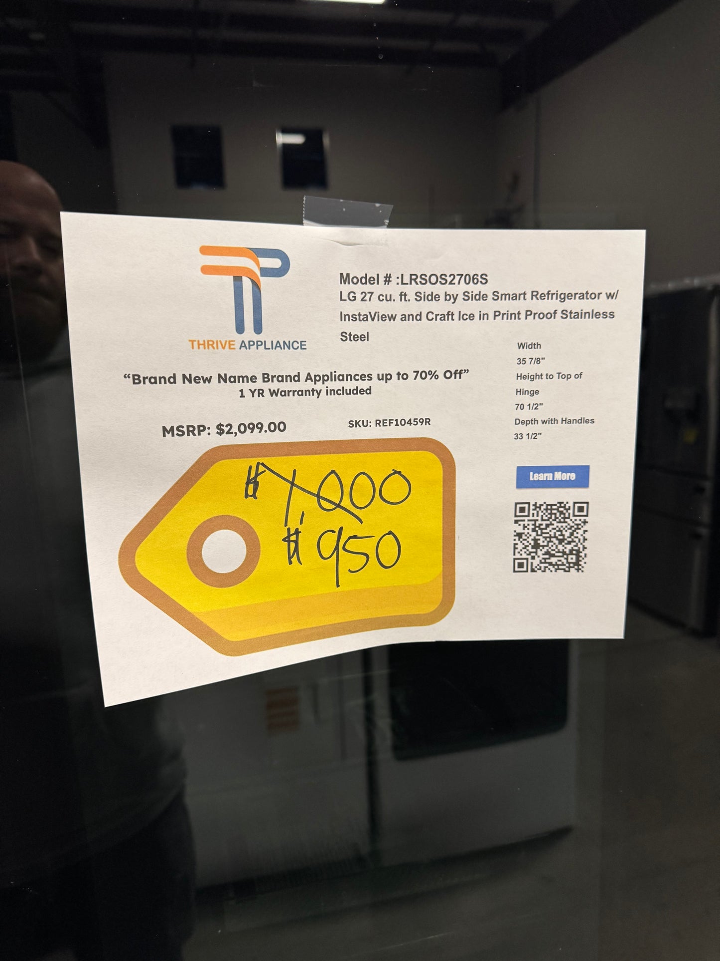 Hisense PureFlat Standard-Depth 25.6-cu ft 4 -Door 36-in Wide Smart Compatible French Door Refrigerator with Ice Maker with Water and Ice Dispenser ( Stainless steel ) ENERGY STAR Certified