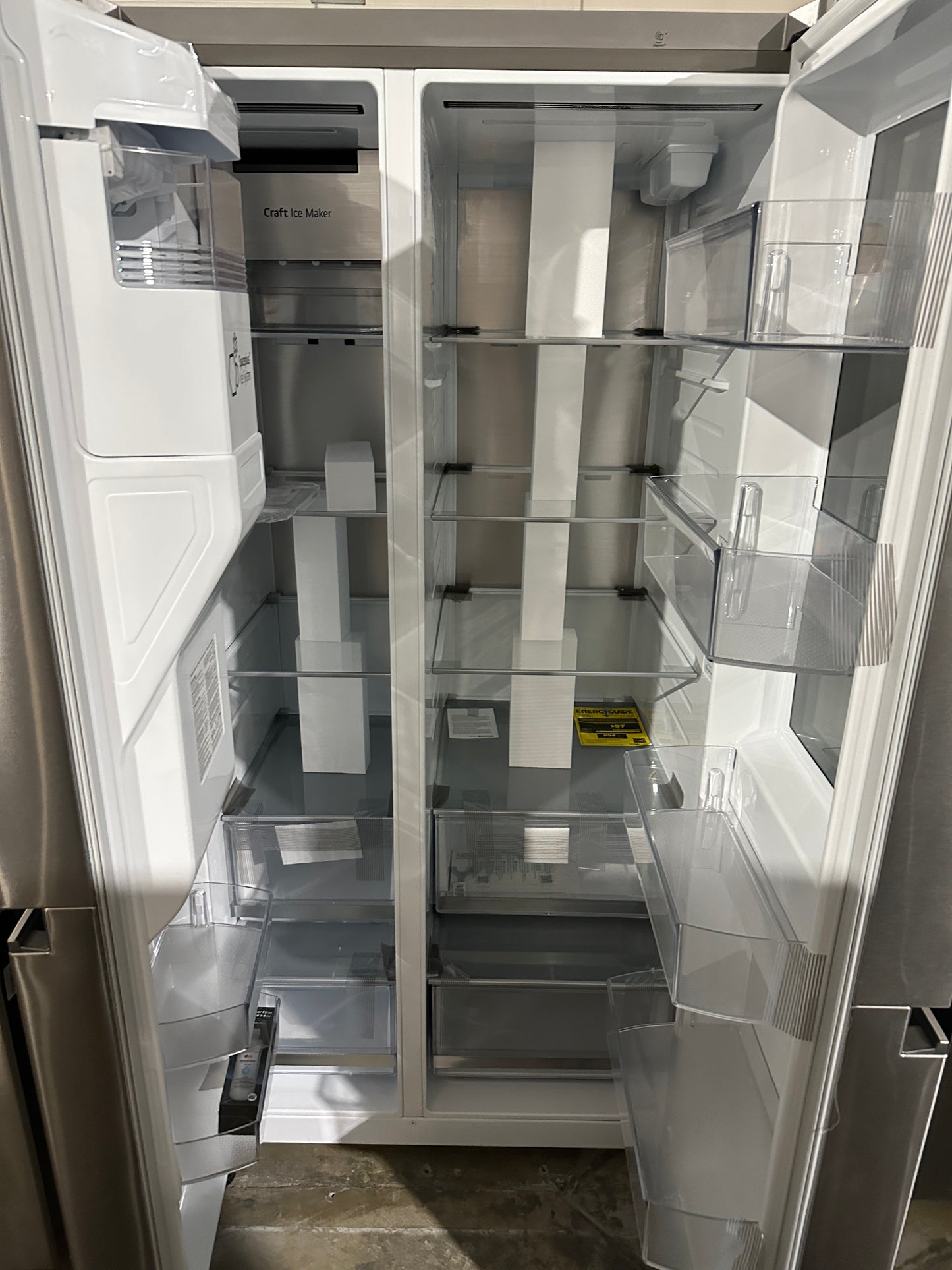 INSTAVIEW LG SIDE BY SIDE REFRIGERATOR MODEL: LRSOS2706S REF12315S