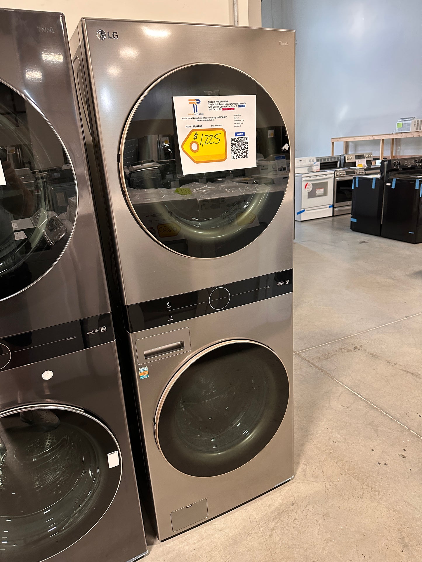 GREAT NEW LG SMART WASHTOWER Model:WKE100HVA WAS13049
