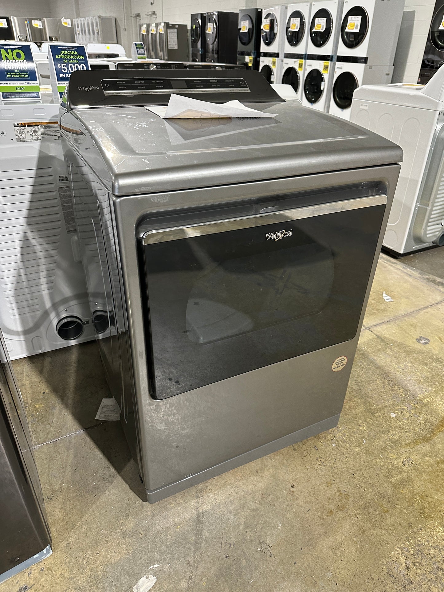 GORGEOUS WHIRLPOOL SMART ELECTRIC DRYER MODEL: WED8127LC DRY11765S