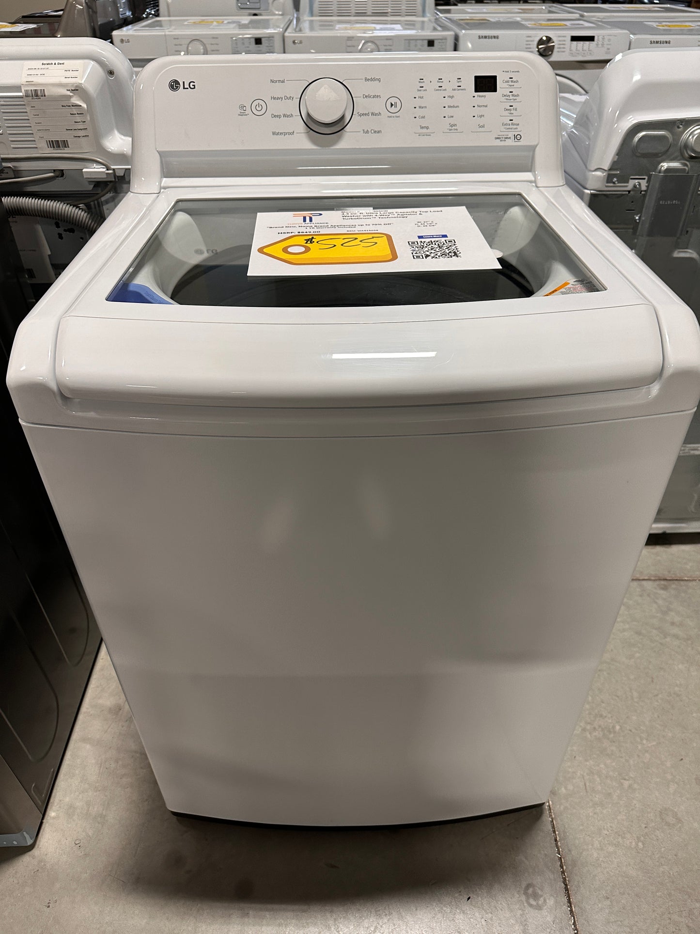 GREAT NEW LG TOP LOAD WASHER with TURBODRUM Model:WT7005CW WAS13058