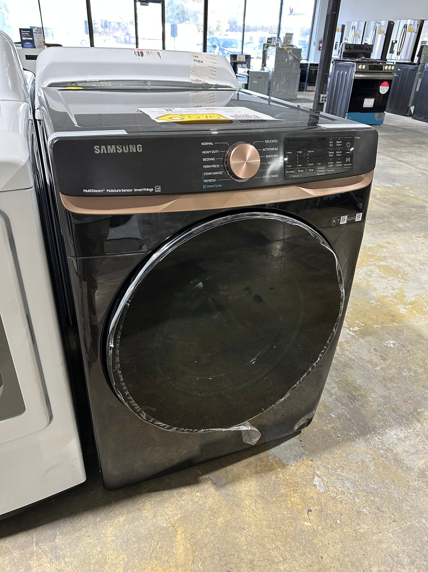 NEW BRUSHED BLACK SAMSUNG ELECTRIC DRYER MODEL: DVE50BG8300VA3 DRY11901S