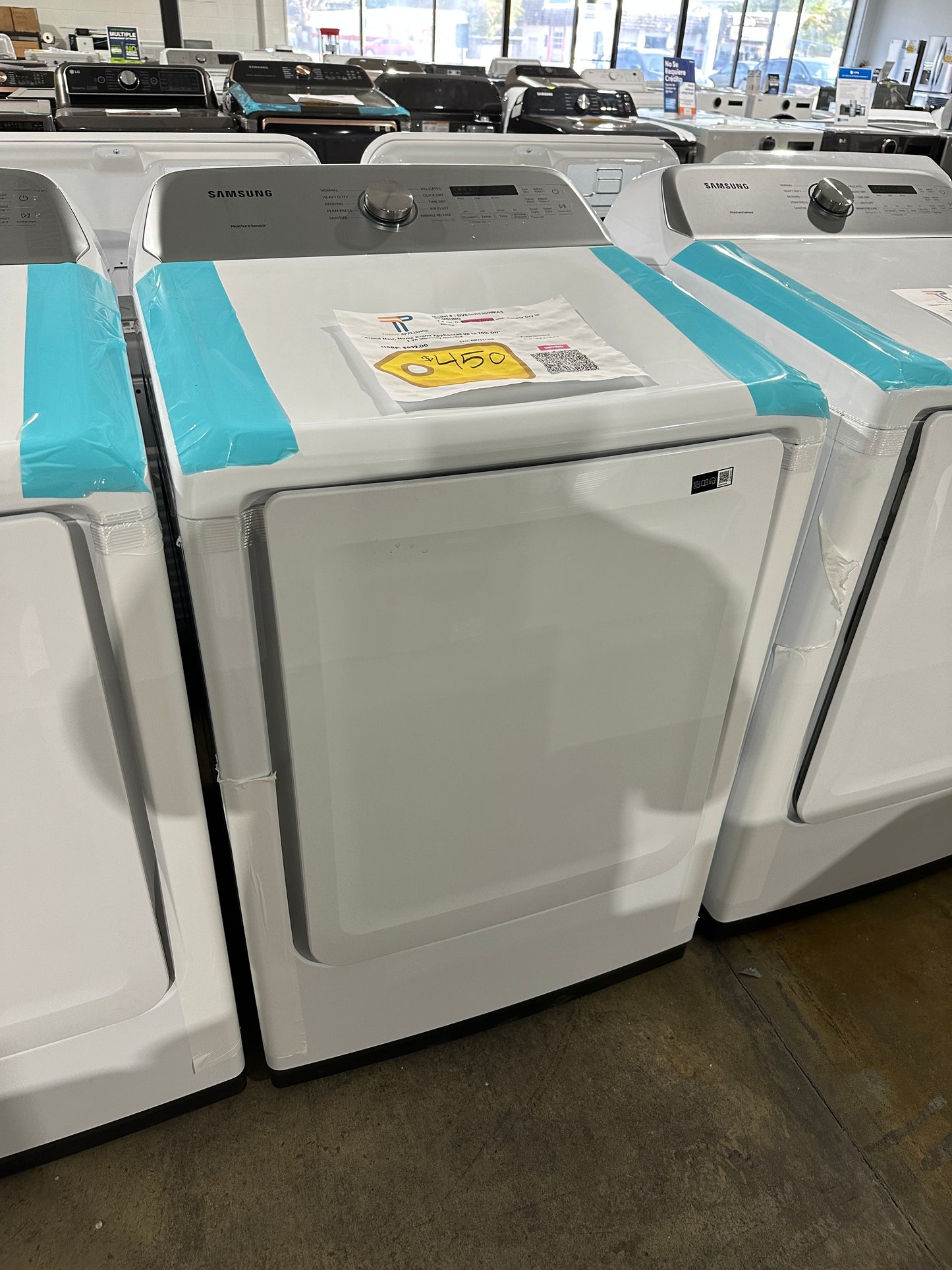 NEW SAMSUNG SMART ELECTRIC DRYER Model:DVE50R5200W/A3 DRY11799S