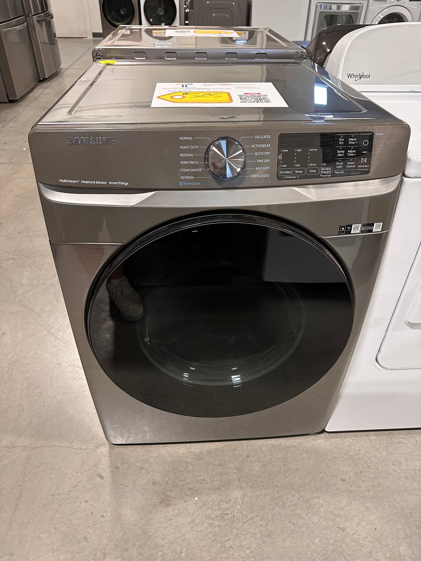 GORGEOUS PLATINUM ELECTRIC DRYER Model:DVE45B6300P DRY12369