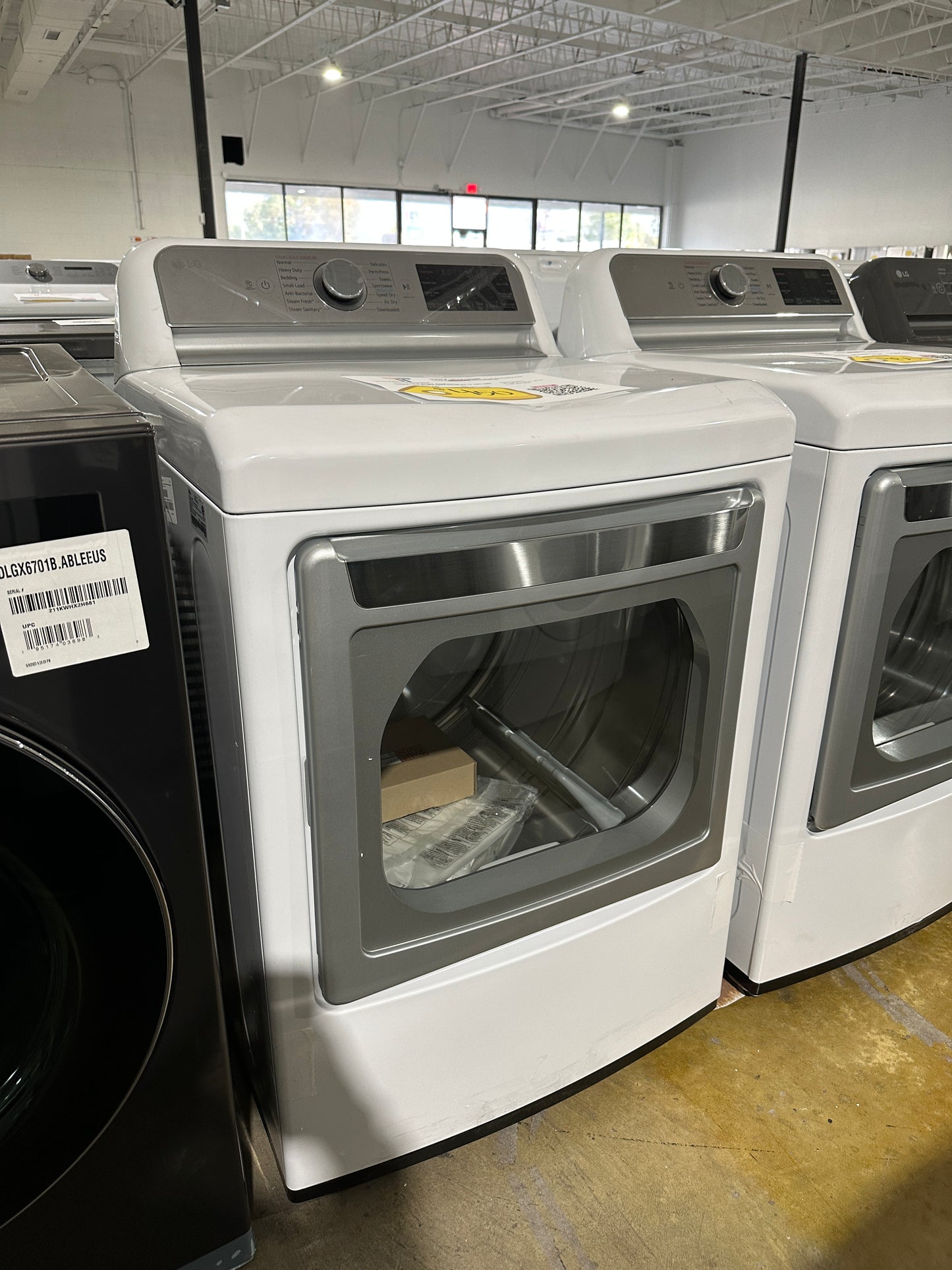 Great New LG - 7.3 Cu. Ft. Smart Electric Dryer with EasyLoad Door - White MODEL: DLEX7900WE DRY11925S