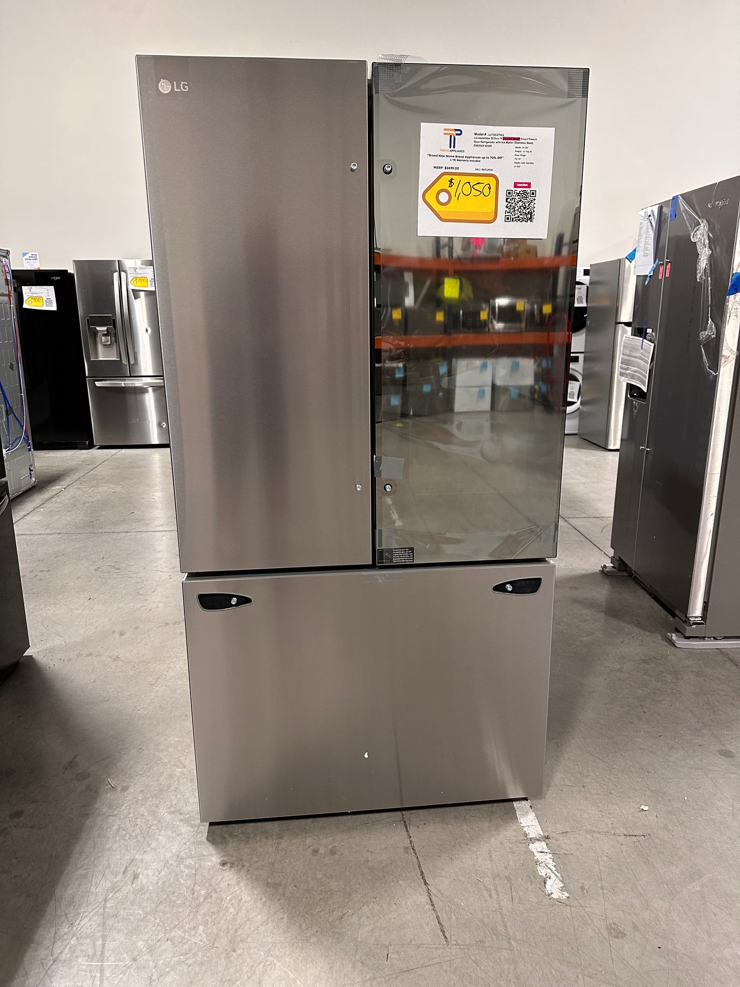 GORGEOUS NEW COUNTER DEPTH SMART REFRIGERATOR Model LLFGC2706S REF12930