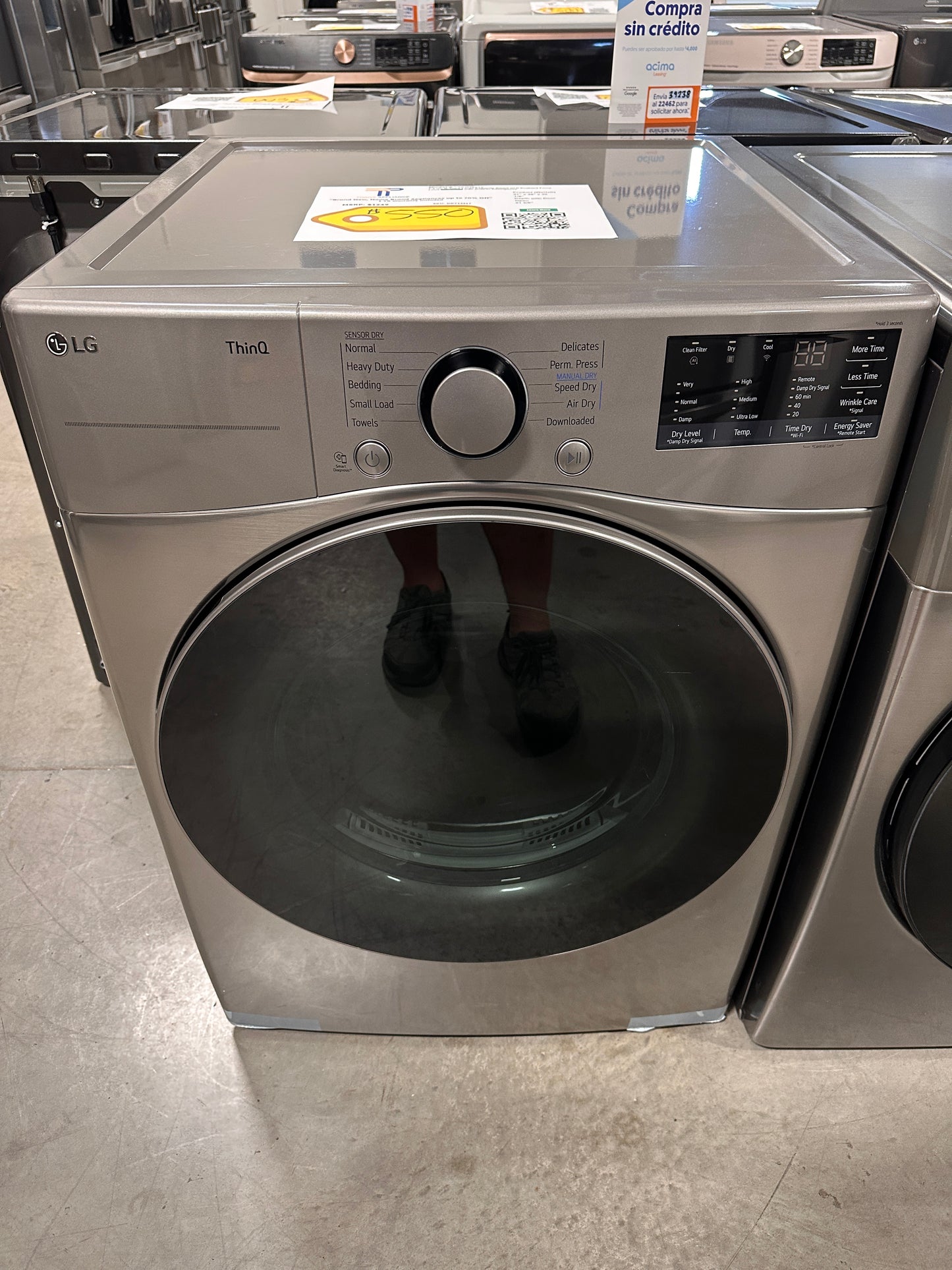 On Sale LG - 7.4 Cu. Ft. Stackable Smart Gas Dryer Model:DLG3601V DRY12217