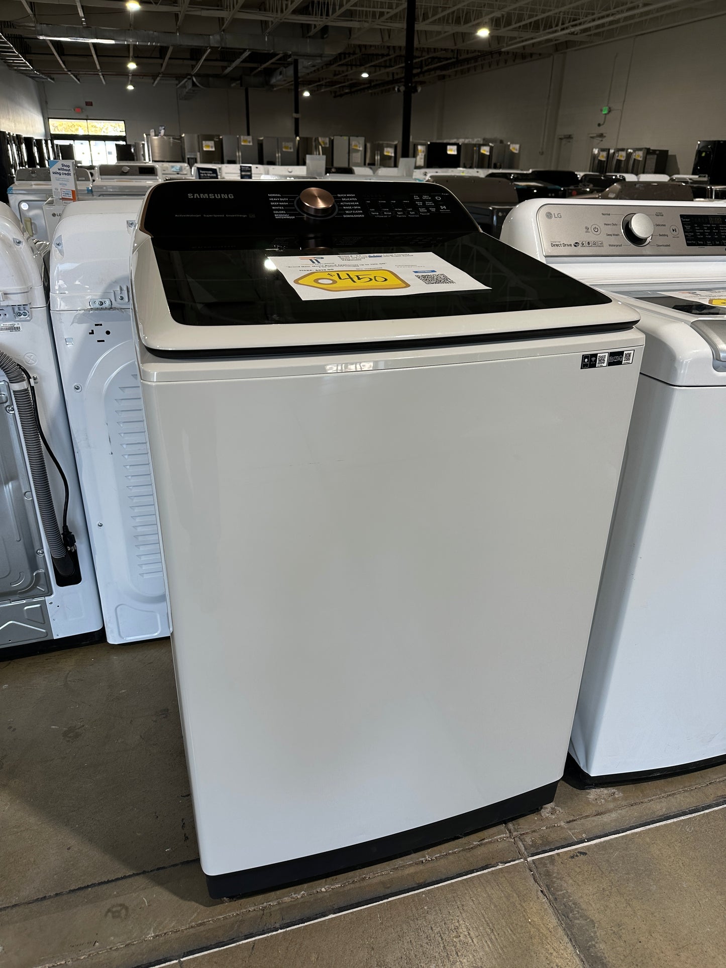 GORGEOUS NEW TOP LOAD SMART WASHER with SUPER SPEED WASH MODEL: WA55A7300AE/US WAS12033S