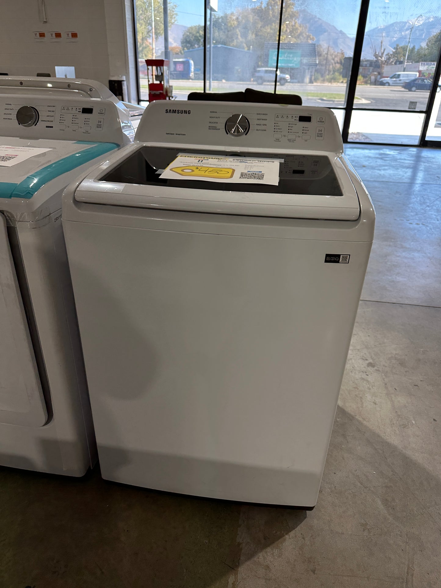 BRAND NEW SAMSUNG TOP LOAD WASHER MODEL: WA45T3200AW WAS12035S